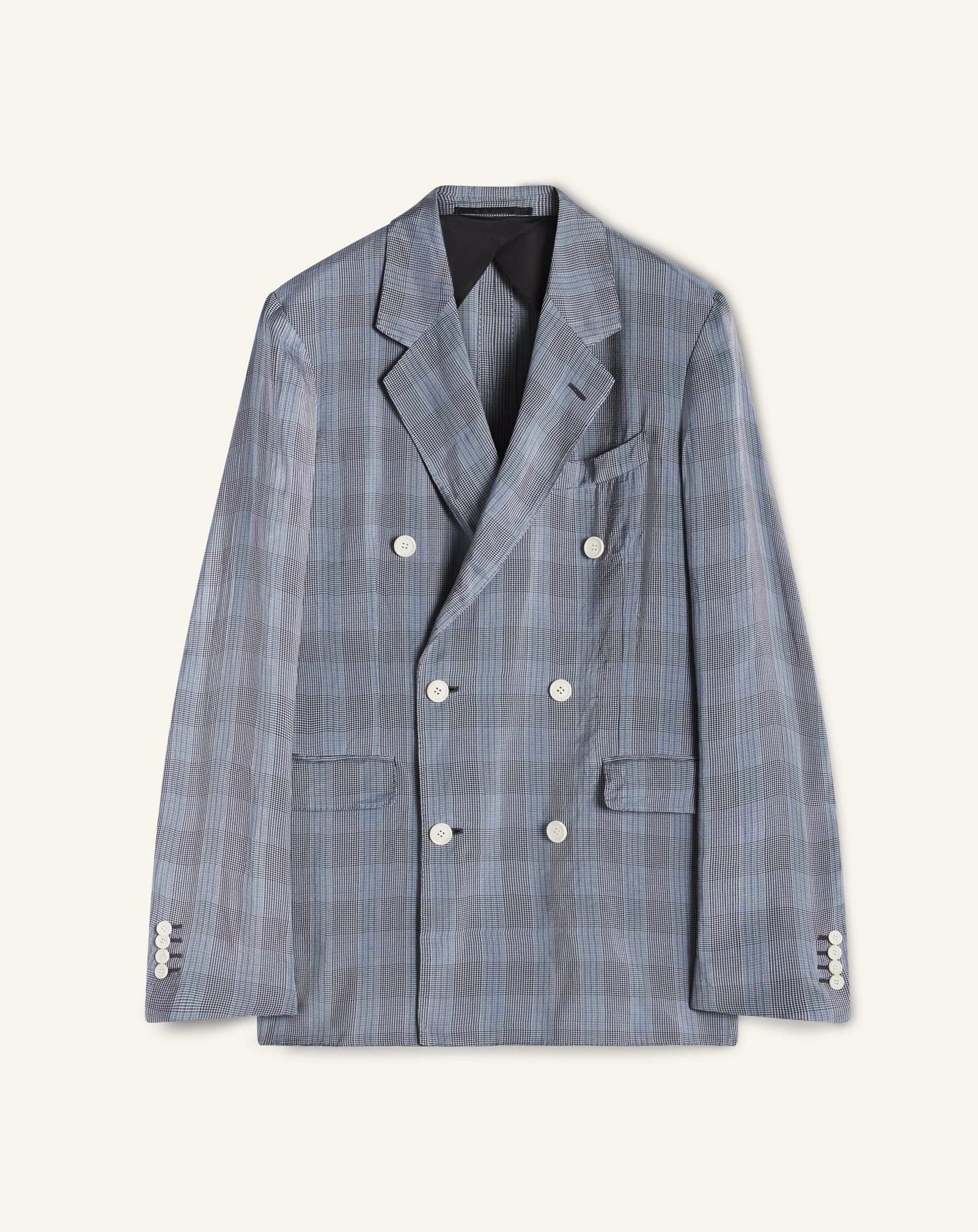 DOUBLE-BREASTED JACKET IN VISCOSE - 1