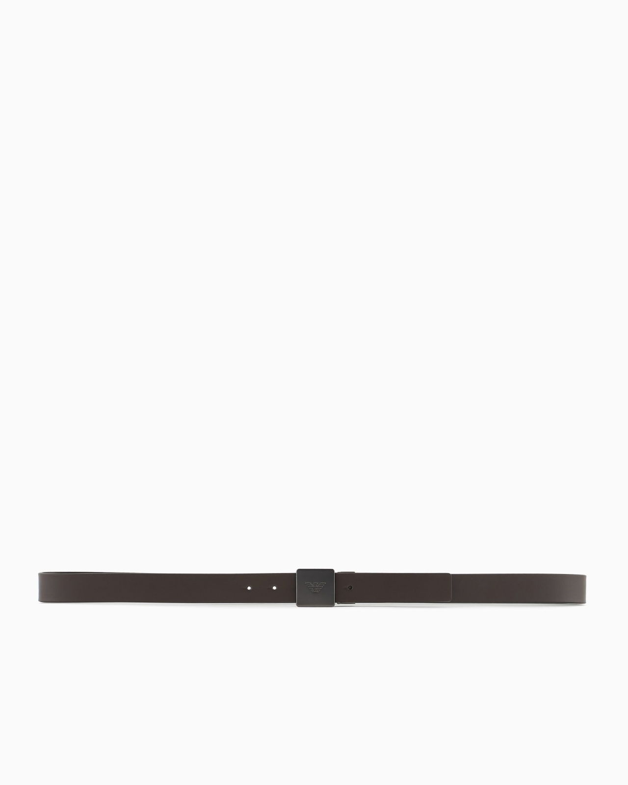REVERSIBLE BELT IN TWO-TONE LEATHER WITH PLATE - 3