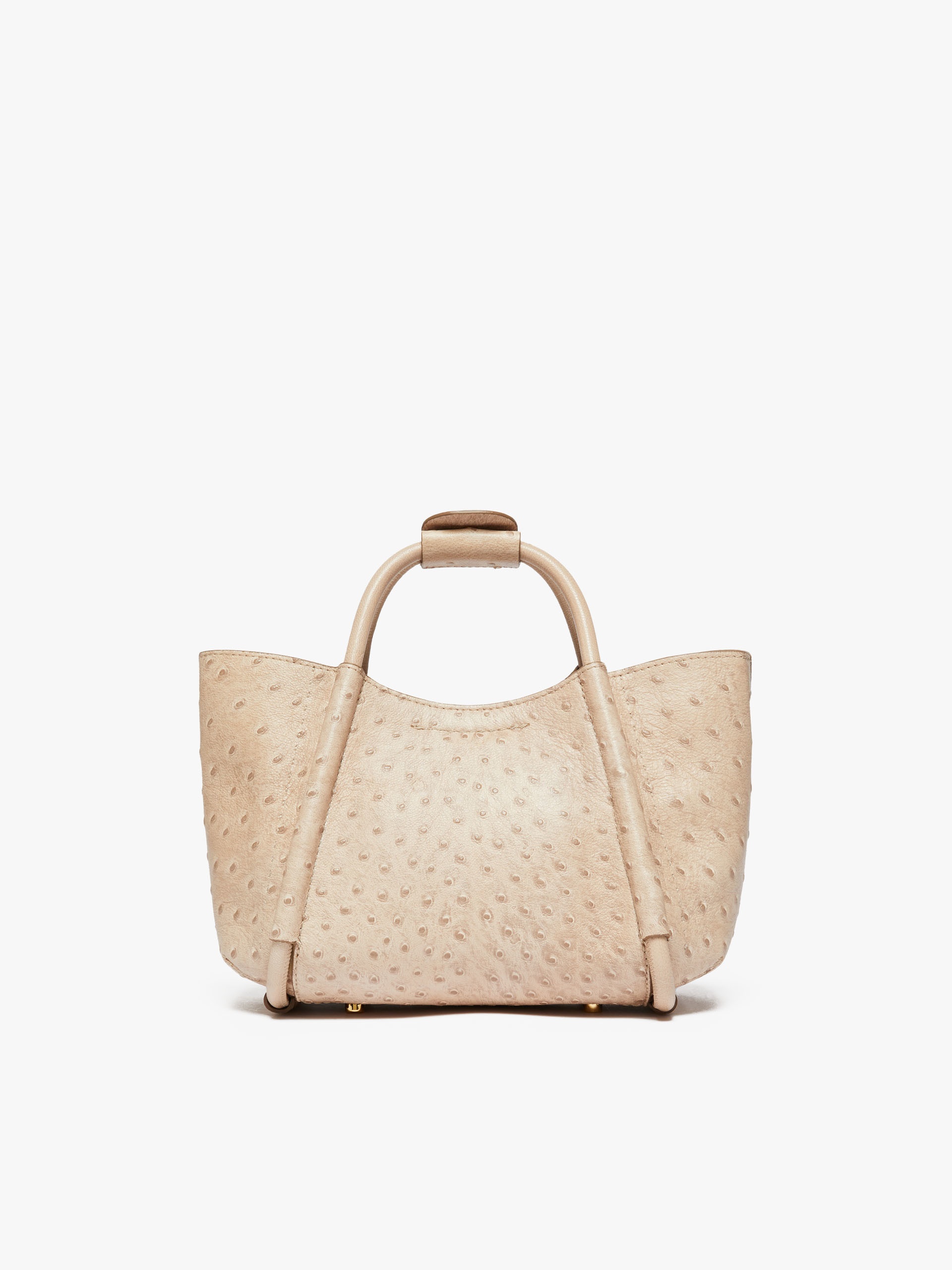 MARINXSOSTRICH Extra-small ostrich-print leather Marine Bag - 3