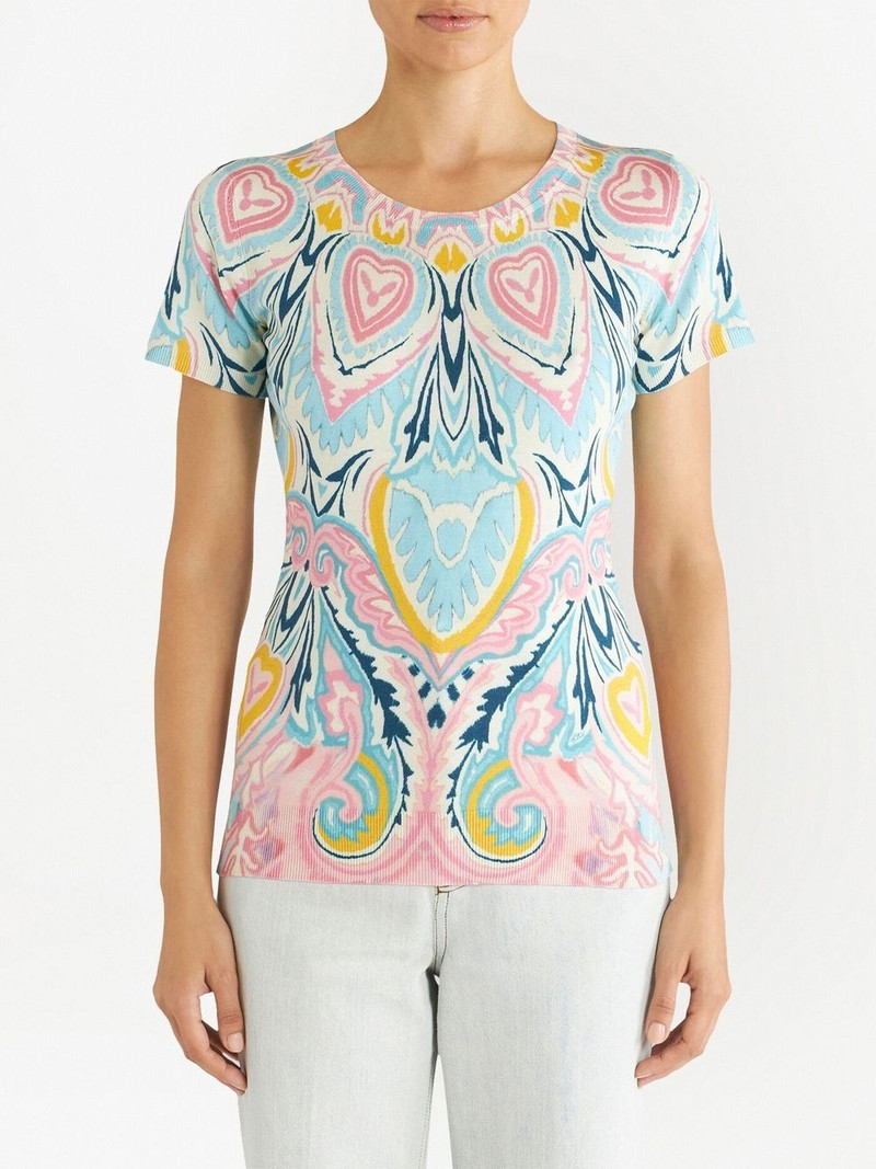 Etro floral-print silk jumper outlook