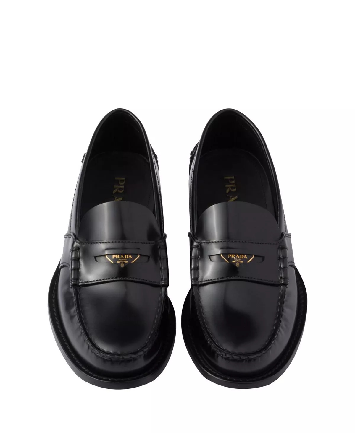 Women's Brushed Leather Loafers - 3