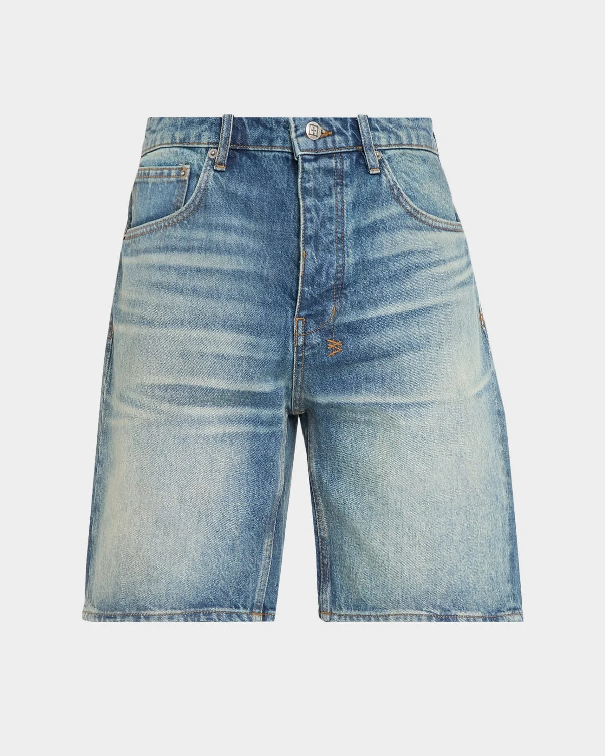 Men's Anti-K Whiskered Denim Shorts - 1