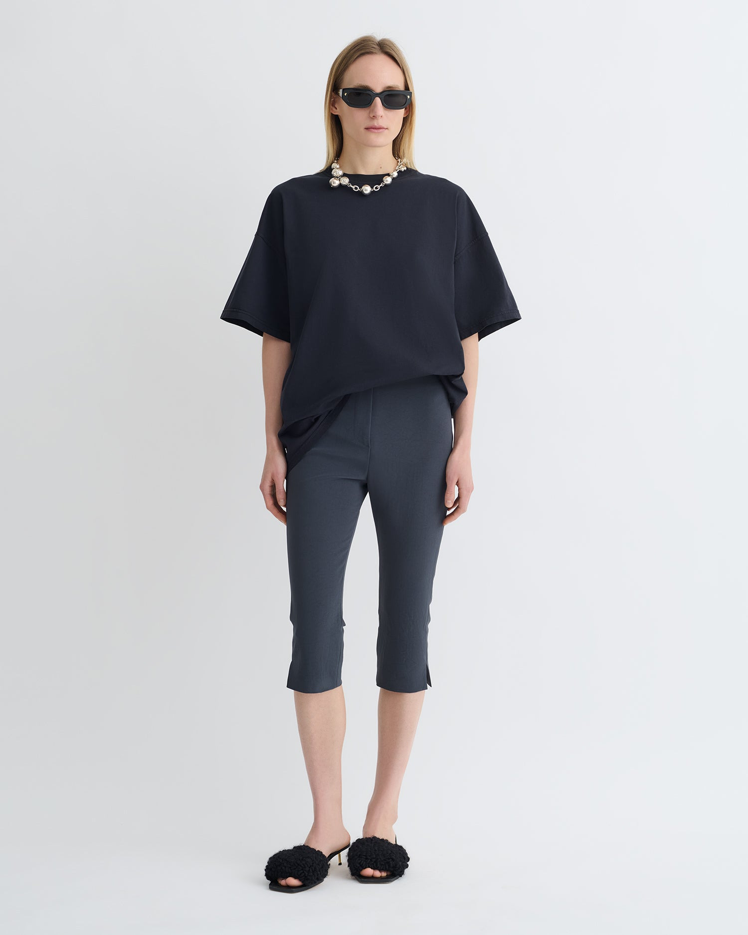 Paper Jersey Capri Pants - 2