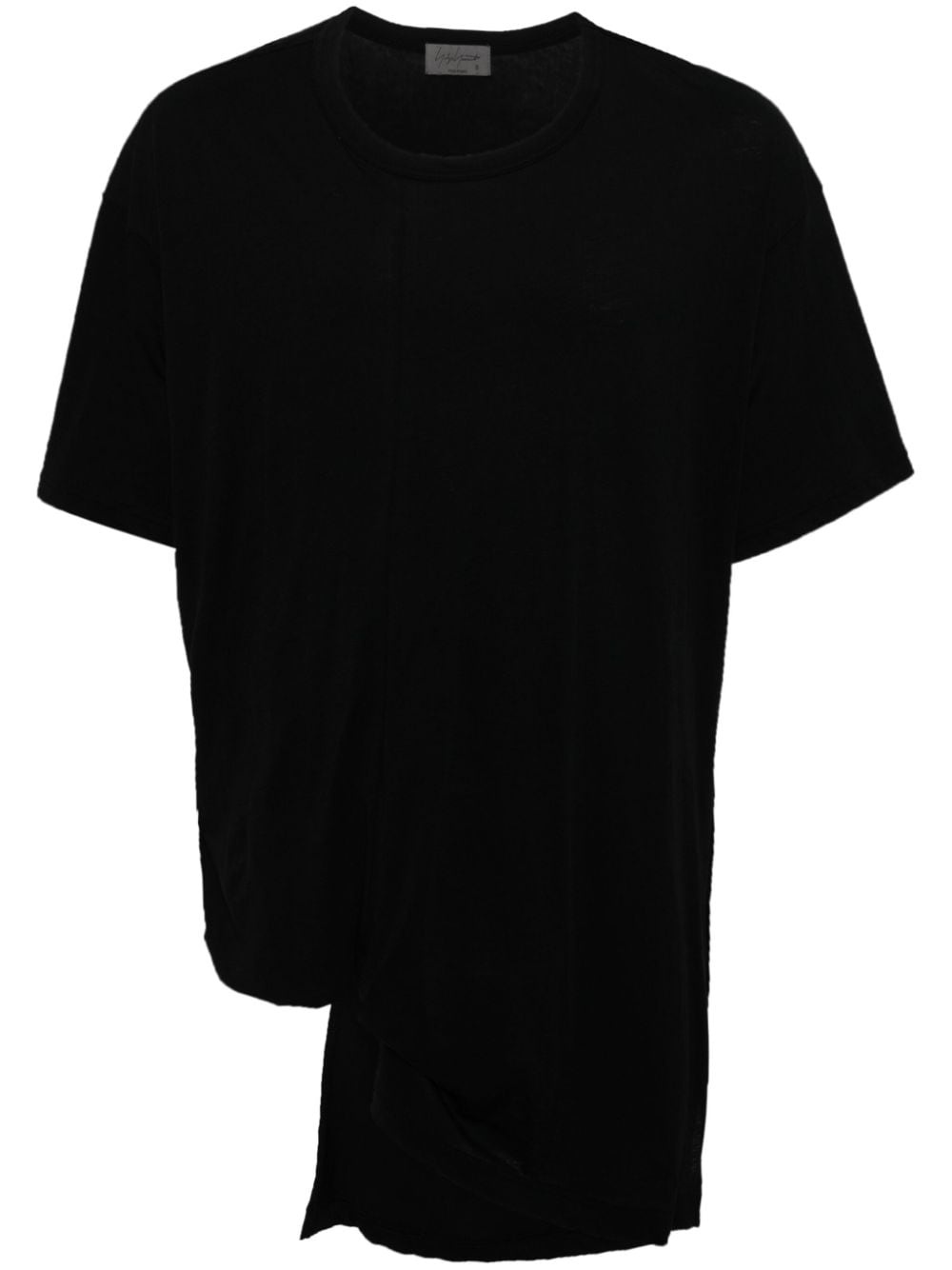 asymmetric design T-shirt - 1