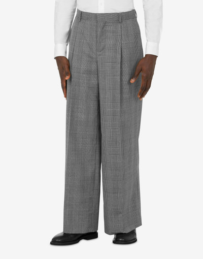 Moschino GLEN PLAID WOOL TROUSERS outlook