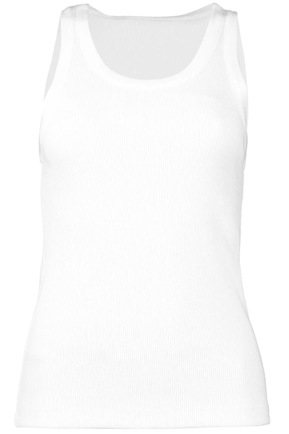 Scoop Neck Tank - Optic White - 1