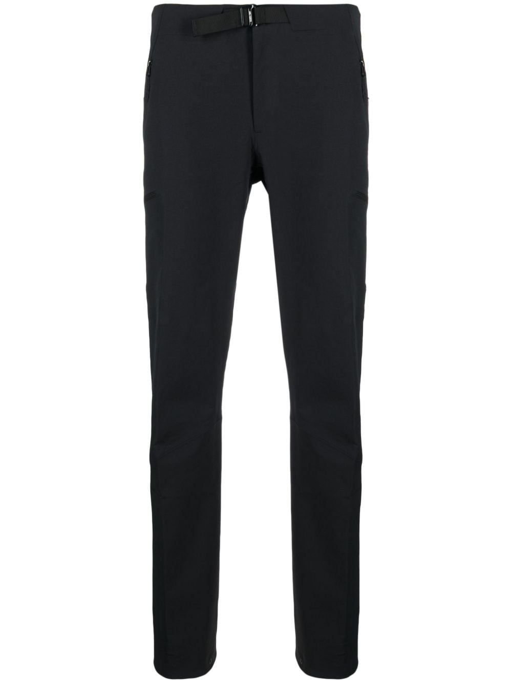 belted straight-leg trousers - 1