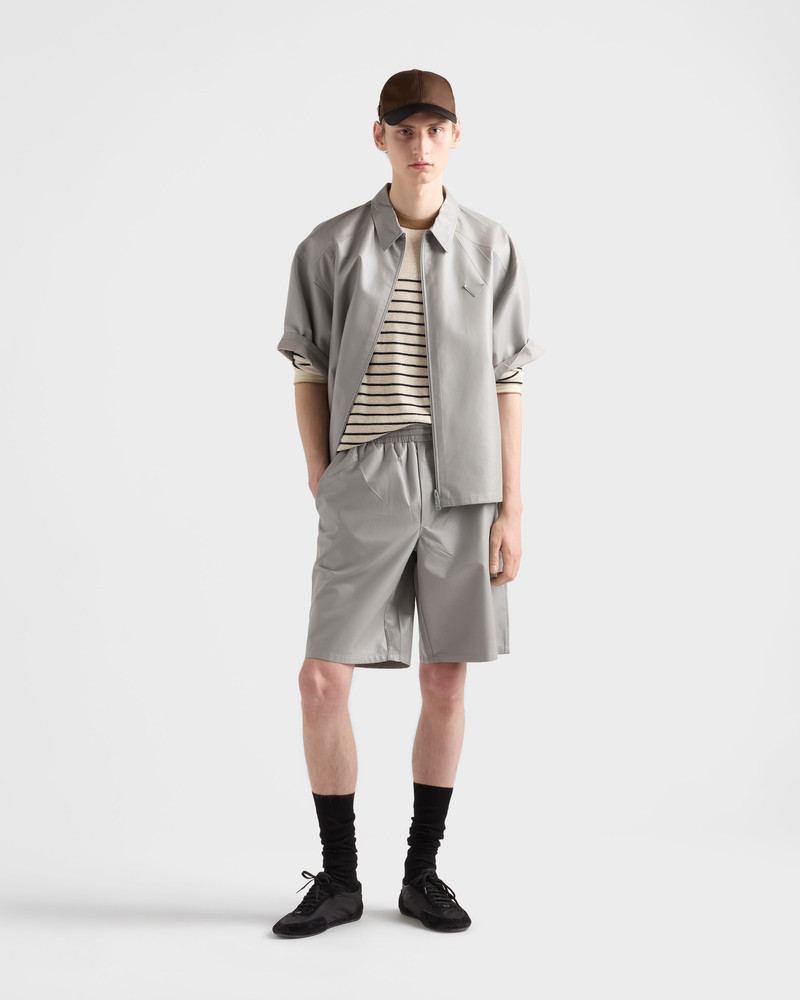 Prada Striped linen and cotton sweater outlook
