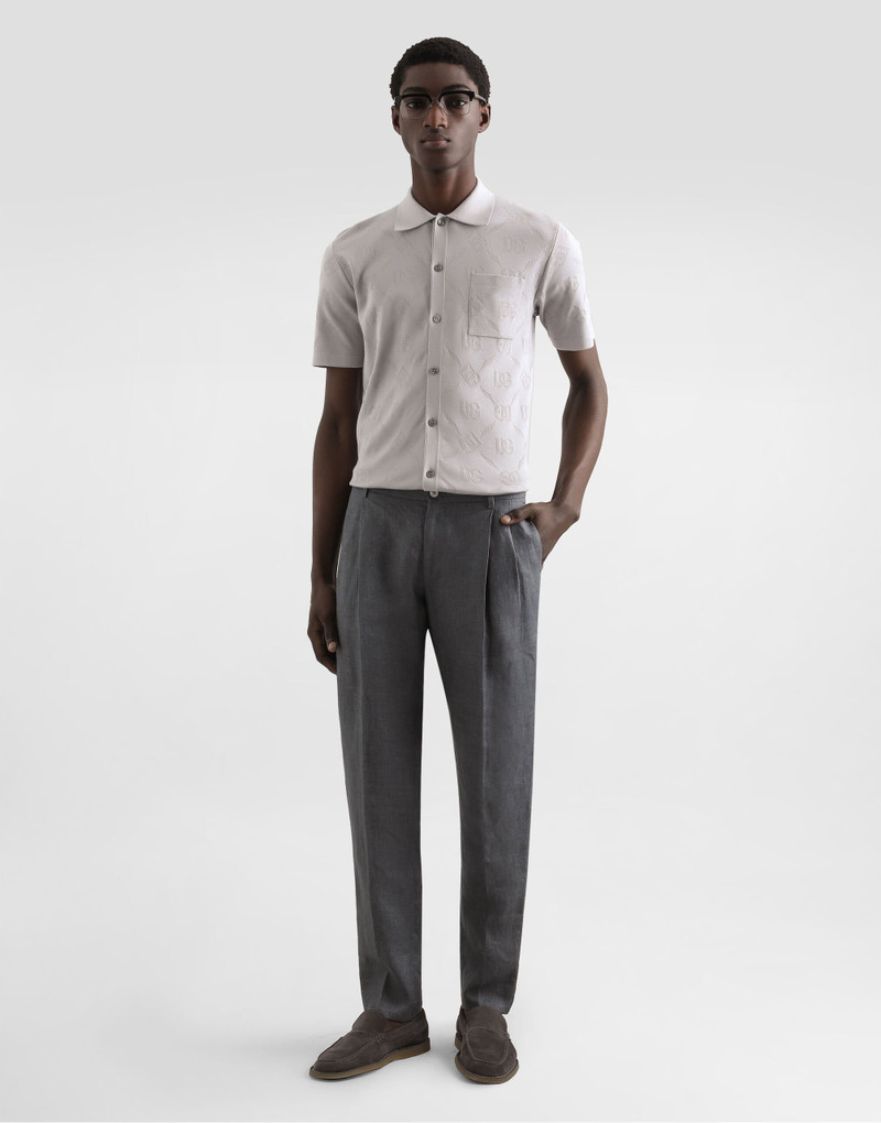 Dolce & Gabbana Washed linen canvas trousers outlook