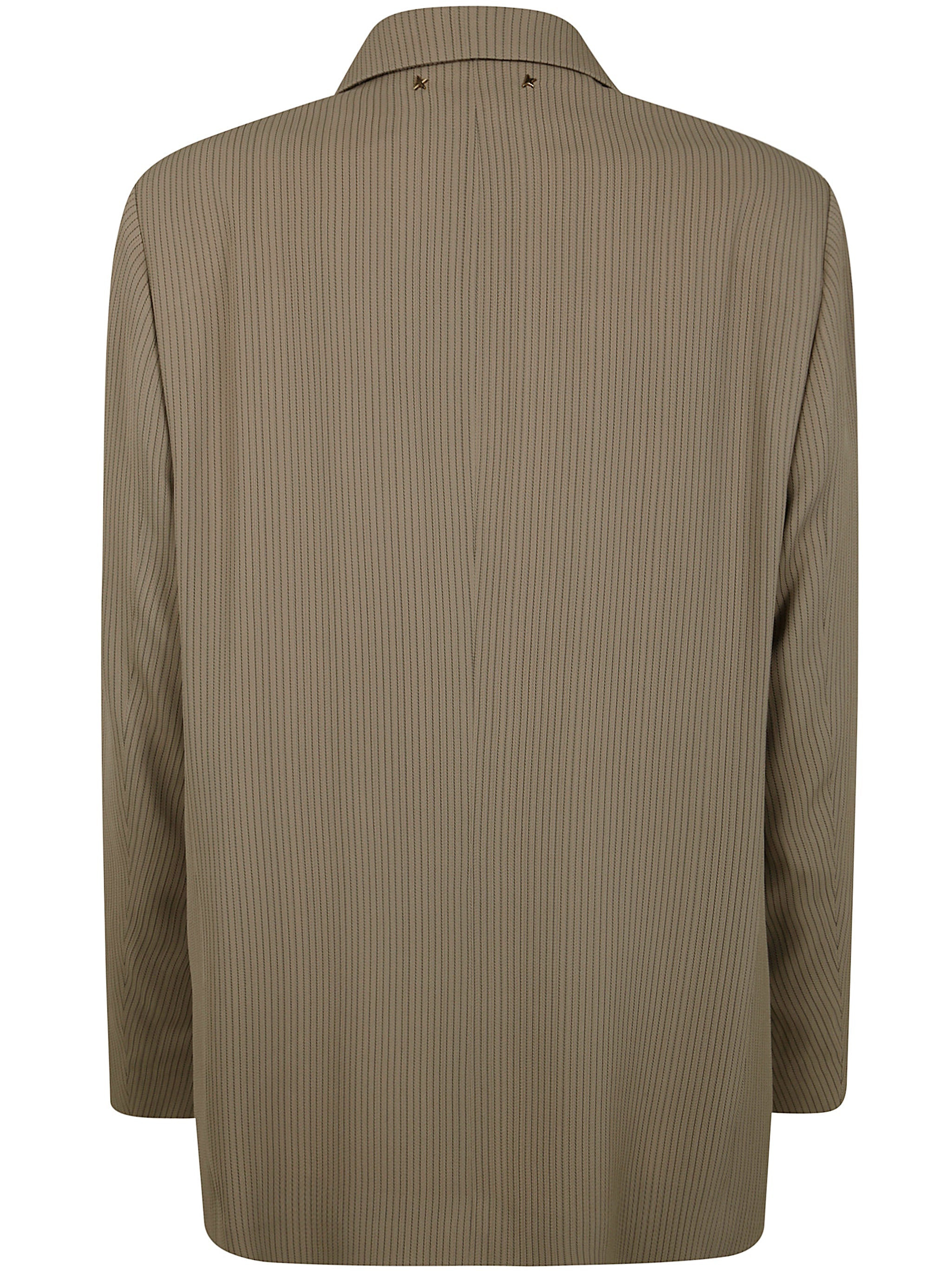 Golden Goose Women Journey W`S Sb Over Jacket Maia Pinstripe Blend Viscose - 2