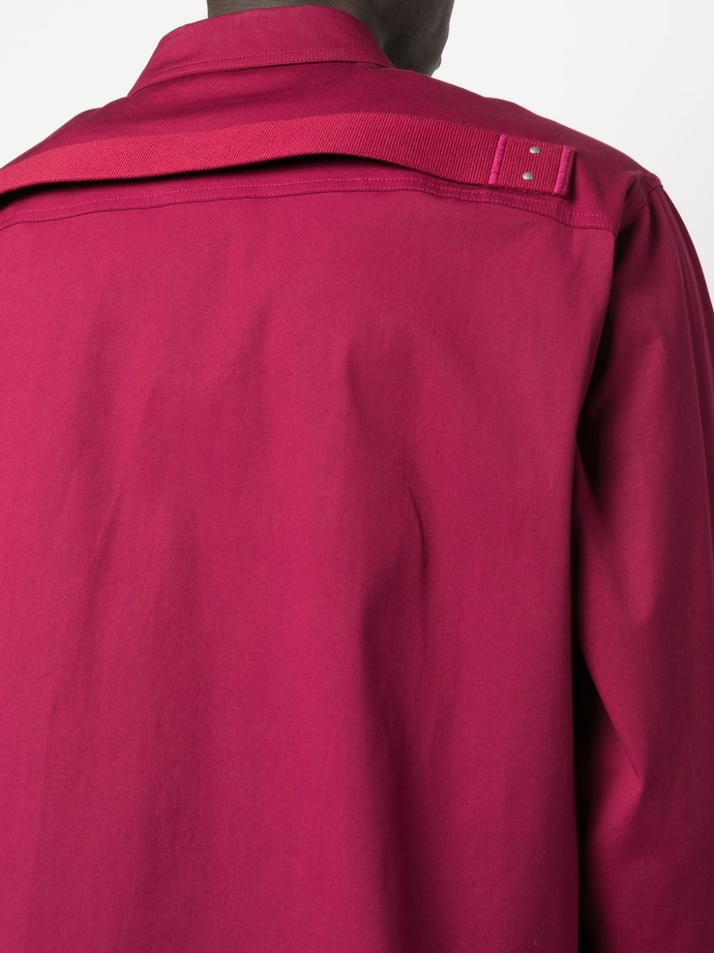 long-sleeve buttoned shirt jacket - 5