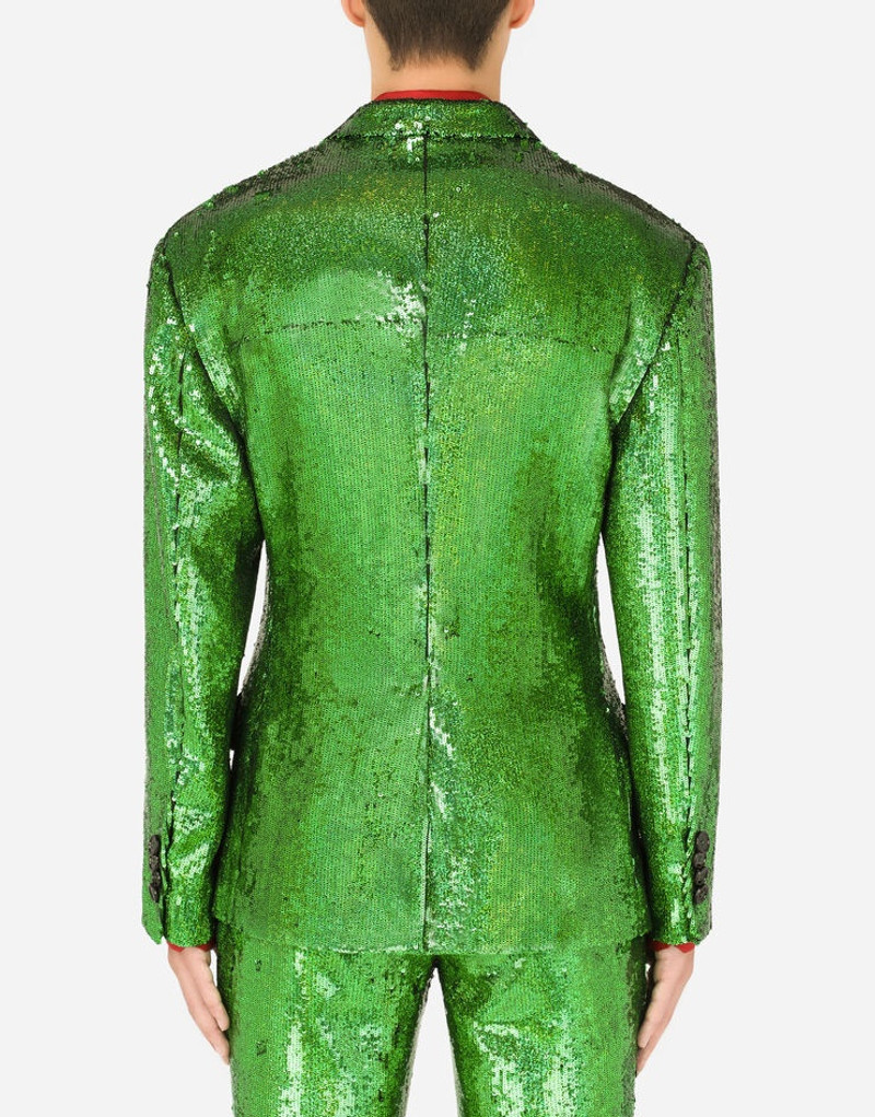 Double-breasted sequined jacket 3