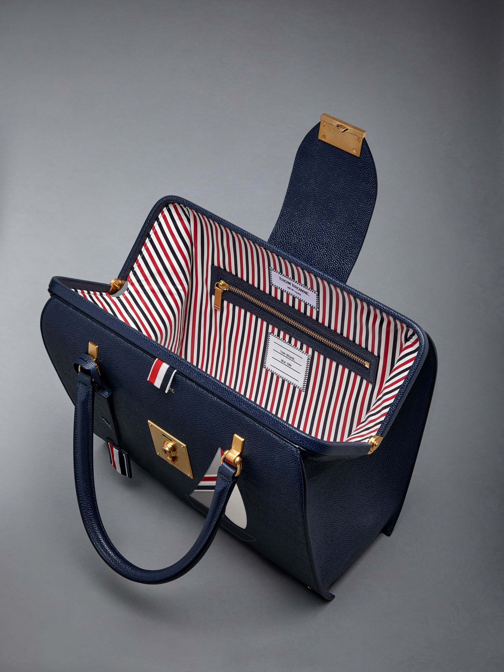 Pebble Grain Leather Whale Applique Mrs. Thom Bag - 5