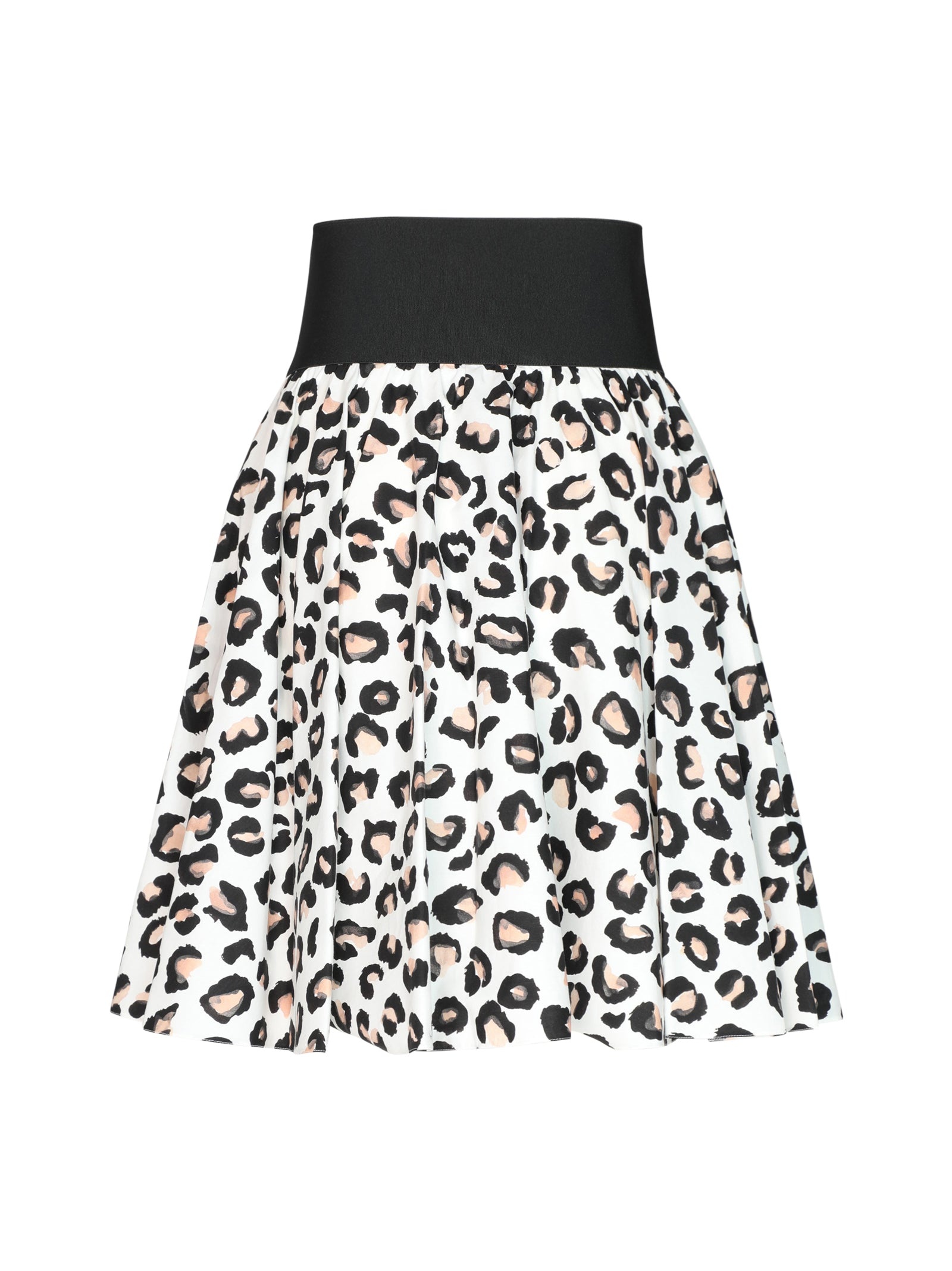 LEOPARD PRINT SKIRT WITH BELT - 4