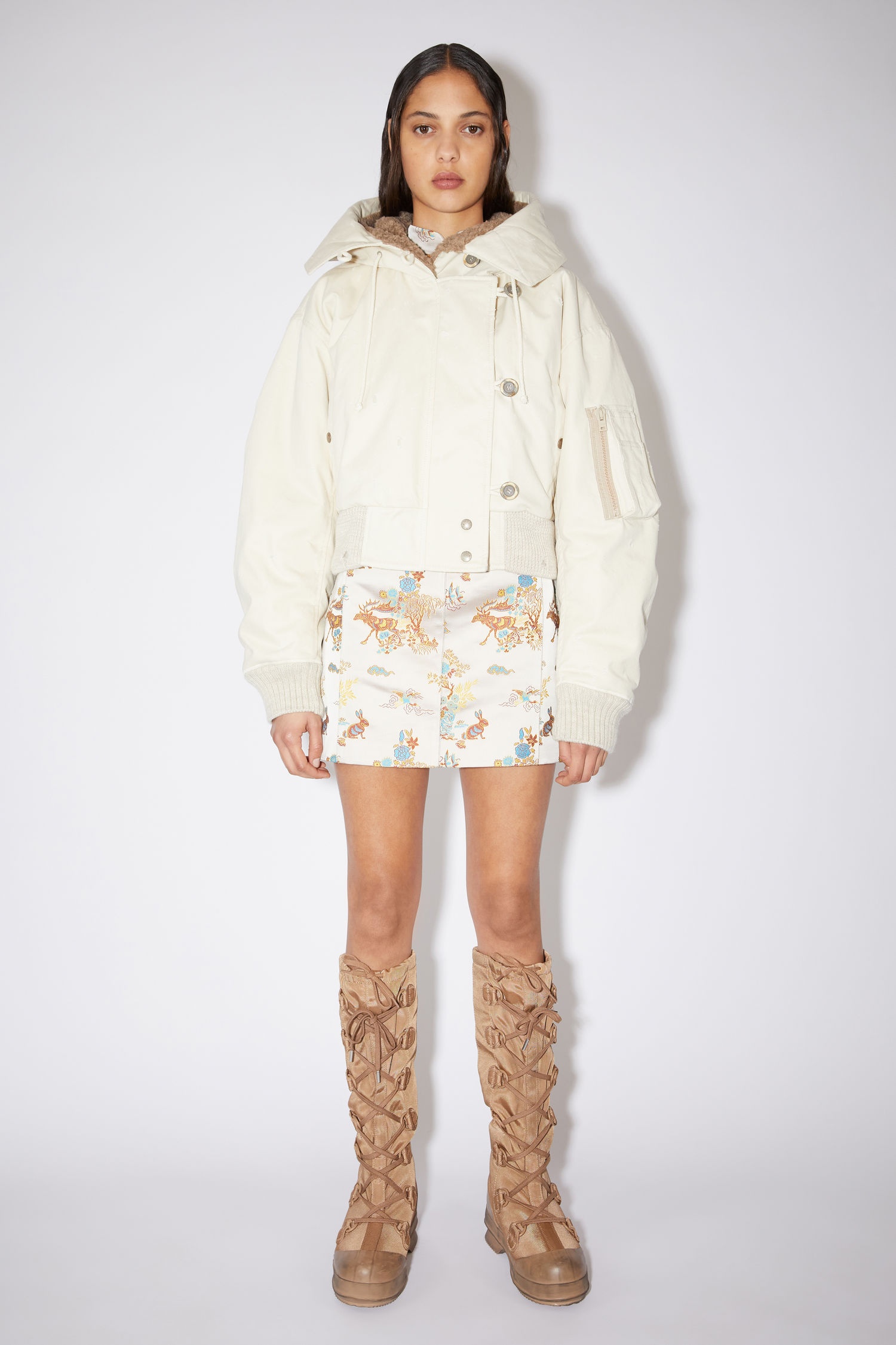 Bomber jacket - Ecru beige - 2