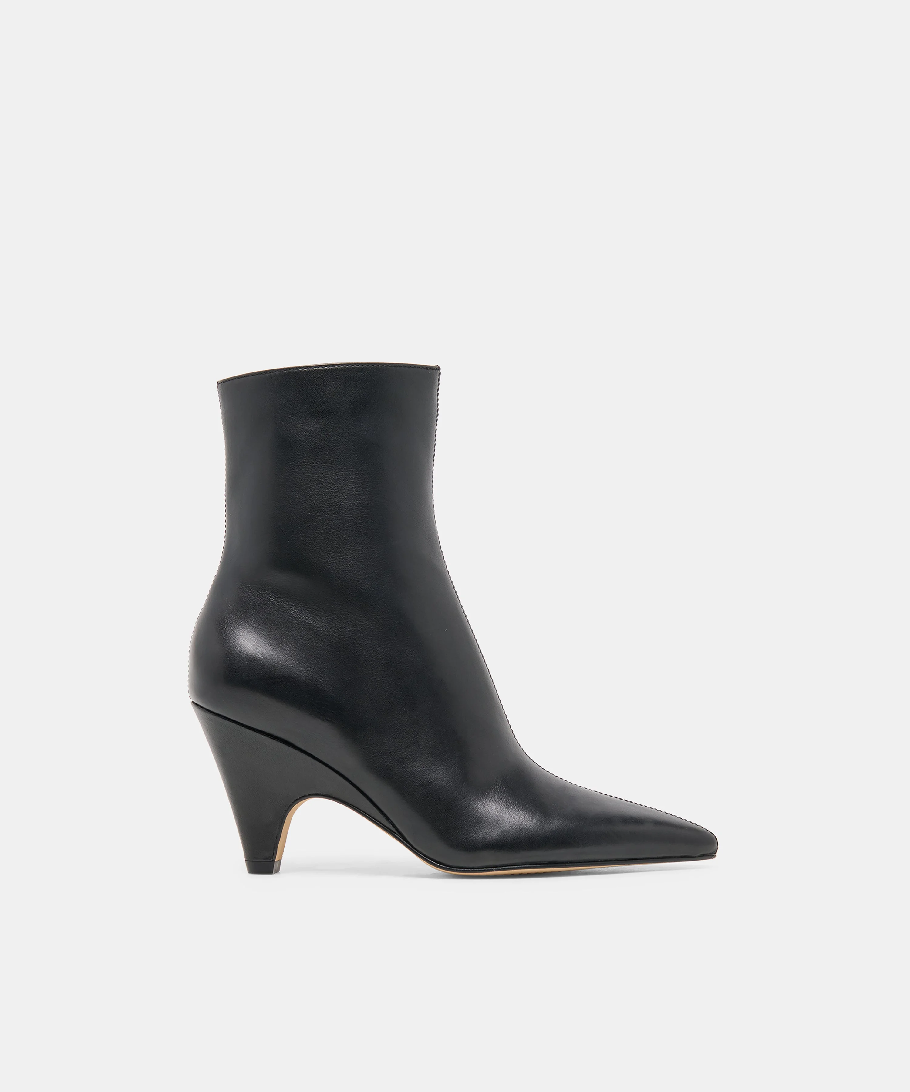 CRUZ BOOTIES BLACK LEATHER - 1