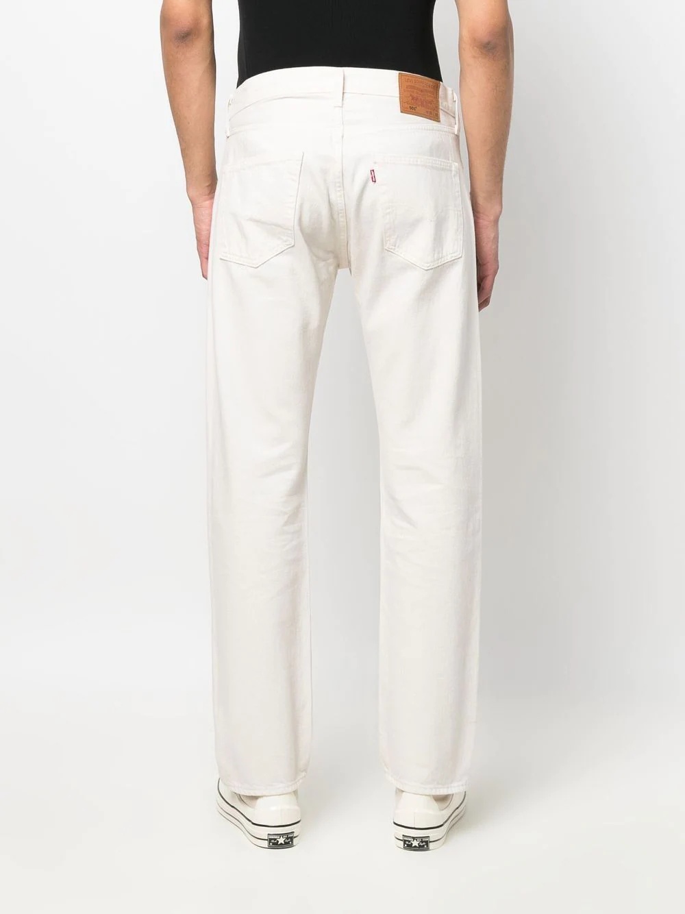 low-rise straight-leg jeans - 4