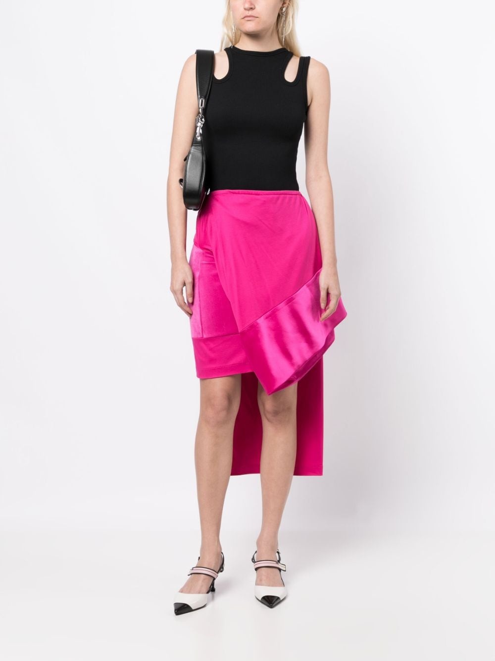 asymmetric midi skirt - 2