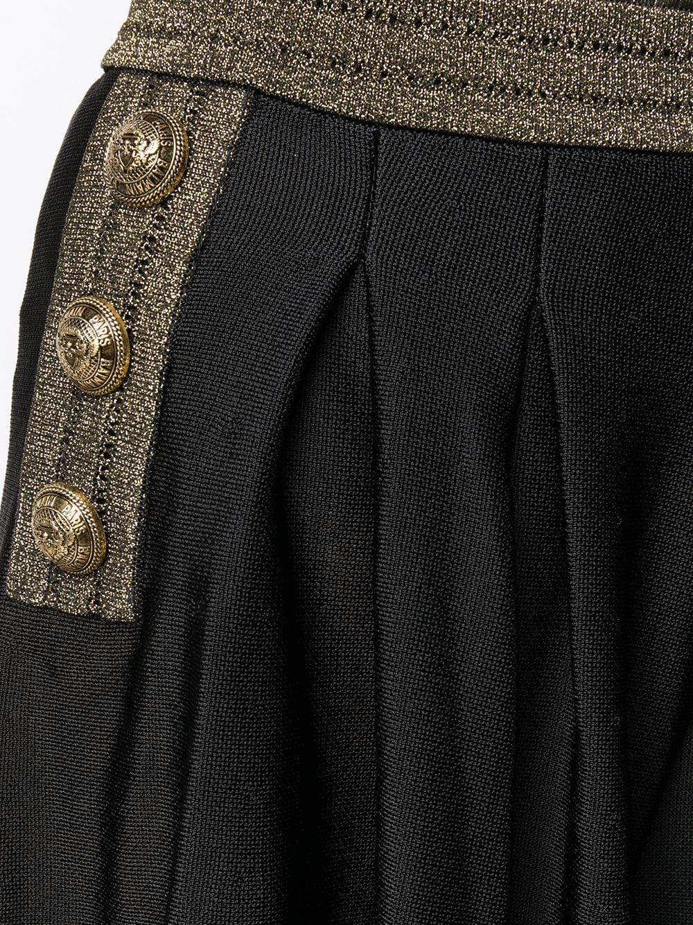 glitter-detail high-waisted shorts - 5