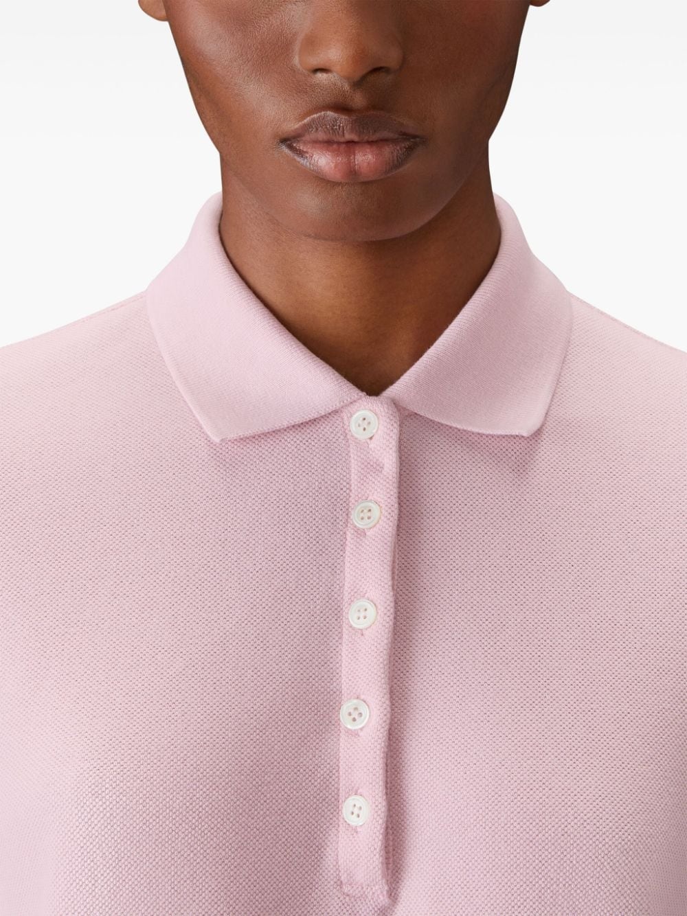 three-stripe long-sleeved polo shirt - 6