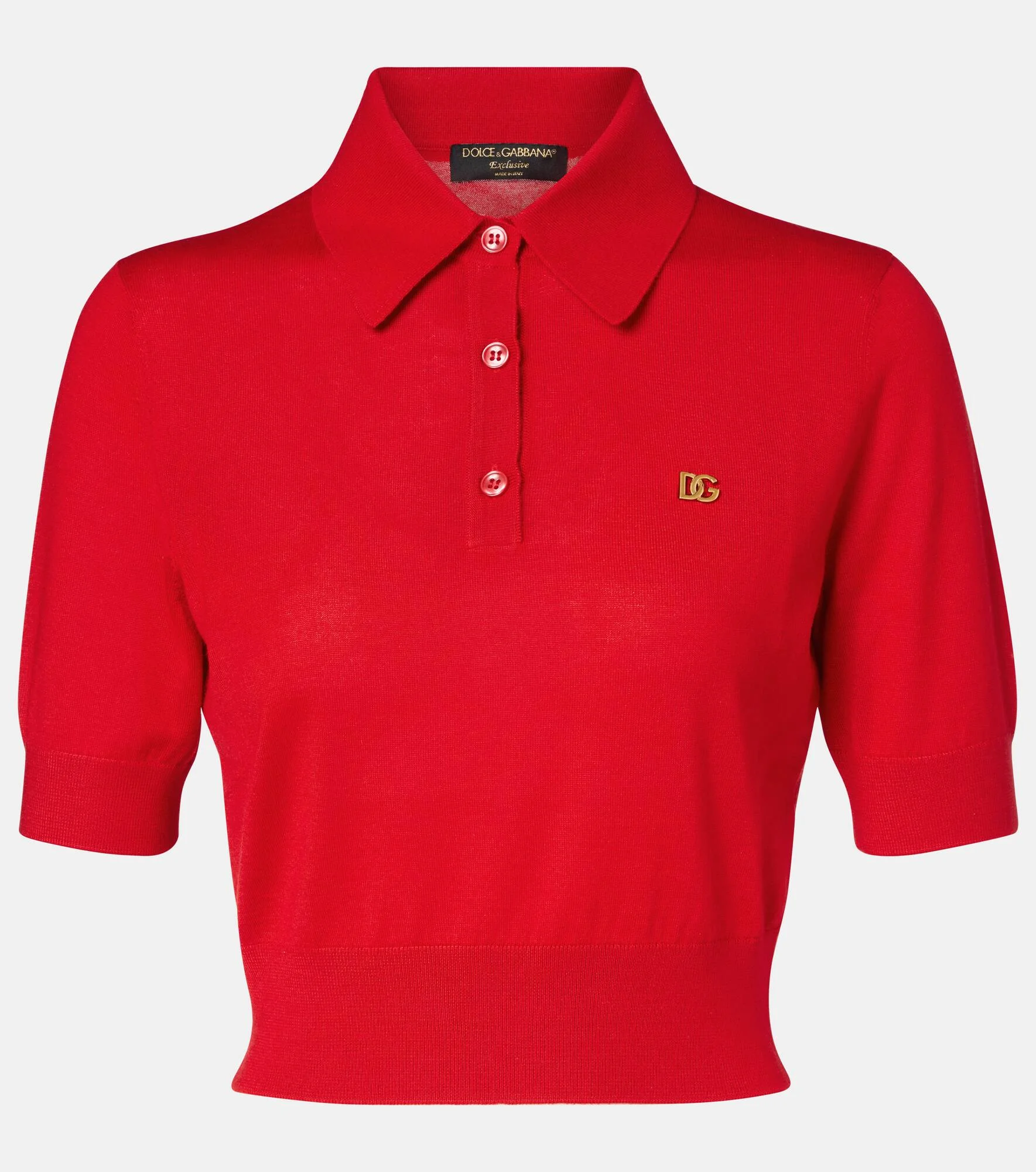 Knitted cashmere and silk polo shirt - 1