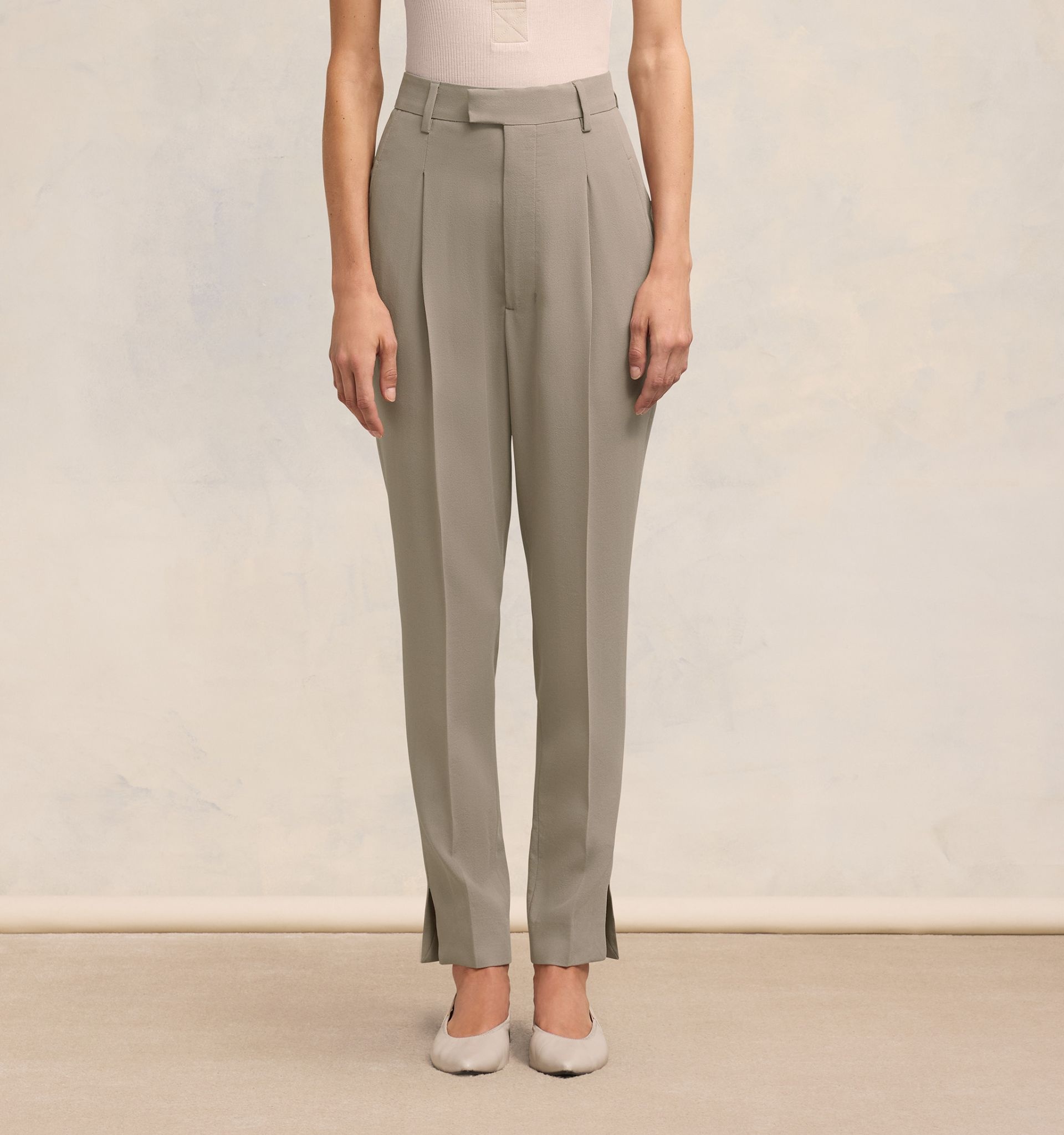 High Waisted Cigarette Trousers - 6