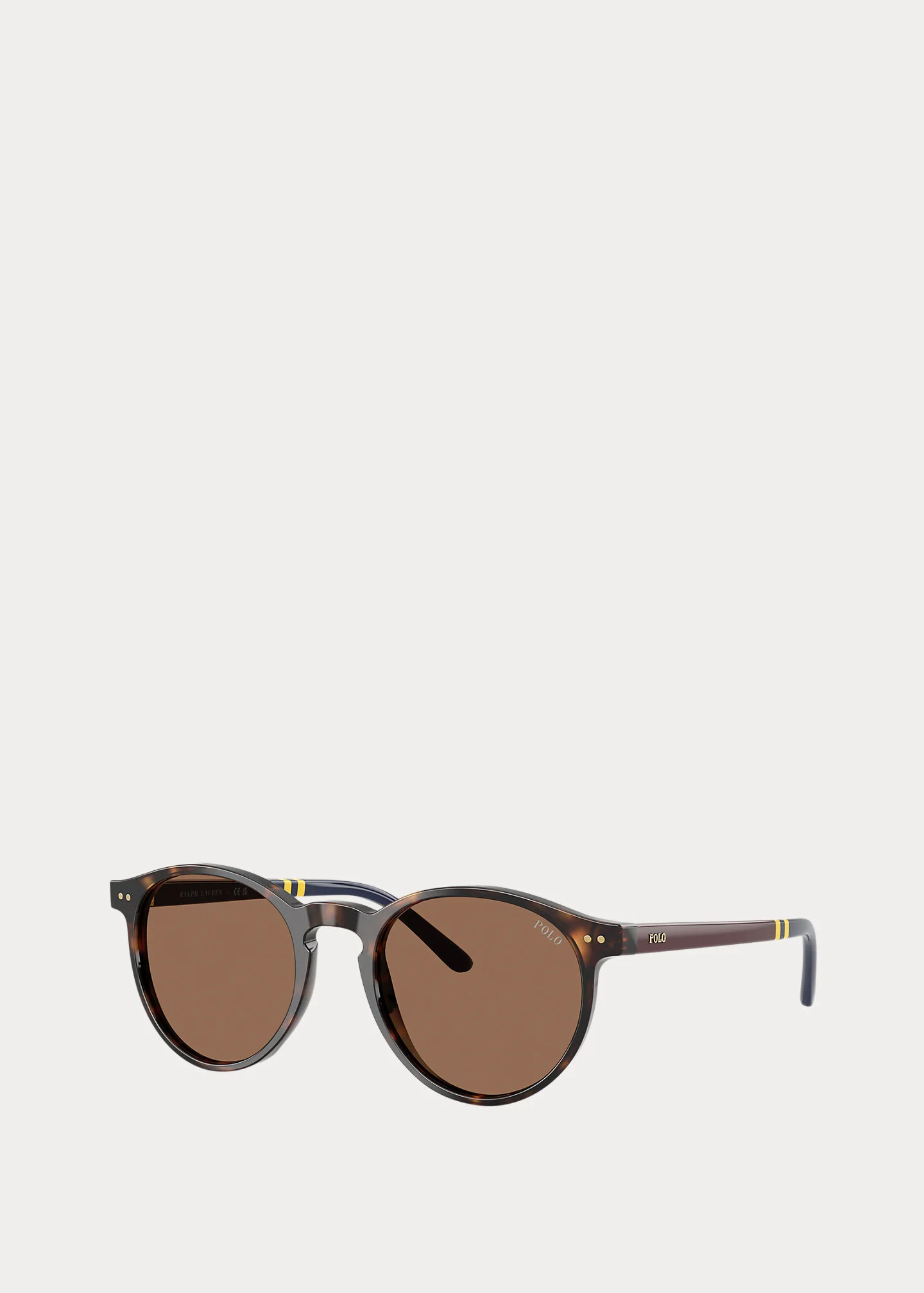 Rugby-Stripe Round Sunglasses - 1