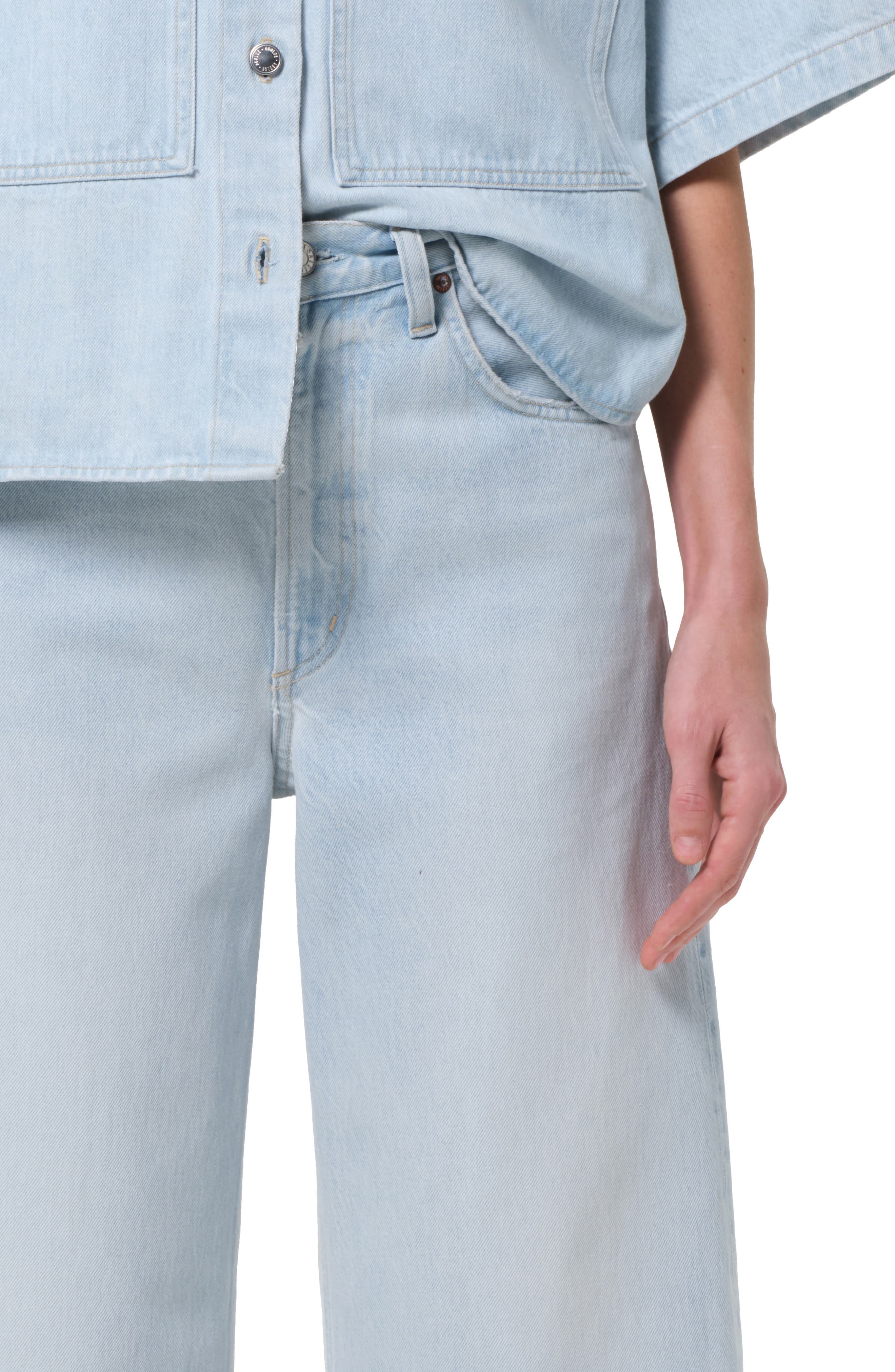 AGOLDE Low Curve Frayed Jeans in Flourish at Nordstrom - 4