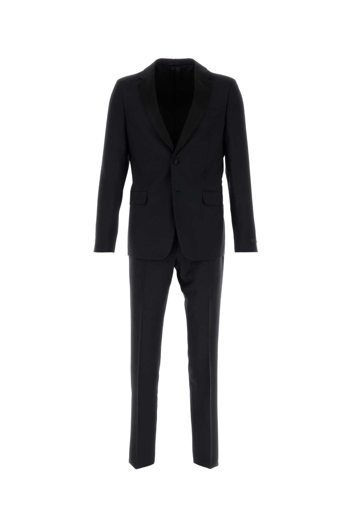 Prada Men Midnight Blue Wool Blend Tuxedo - 1