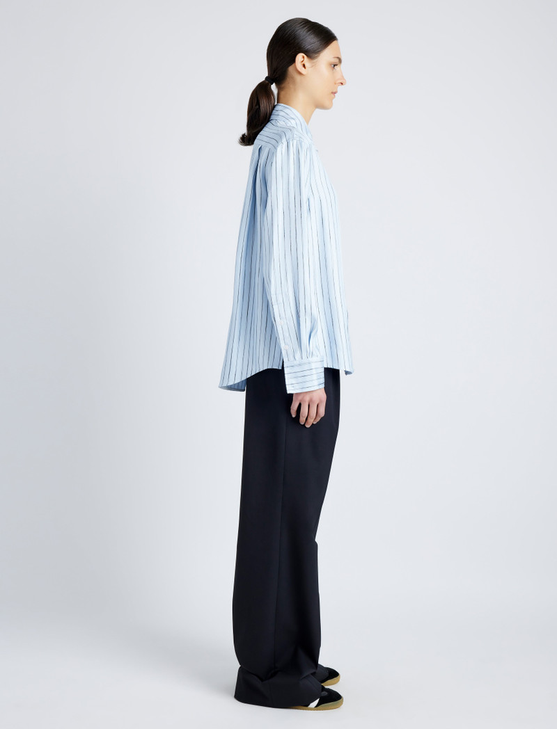 Madison Top in Stripe Silk Twill 4
