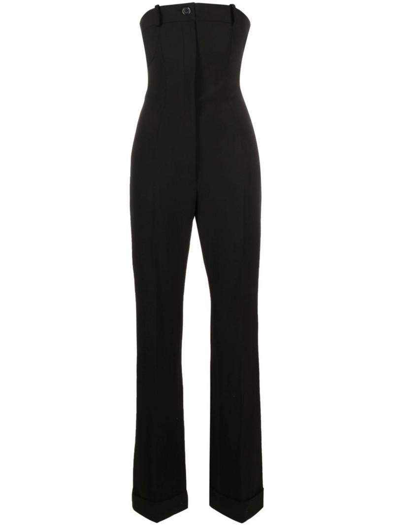 strapless straight-leg jumpsuit 1