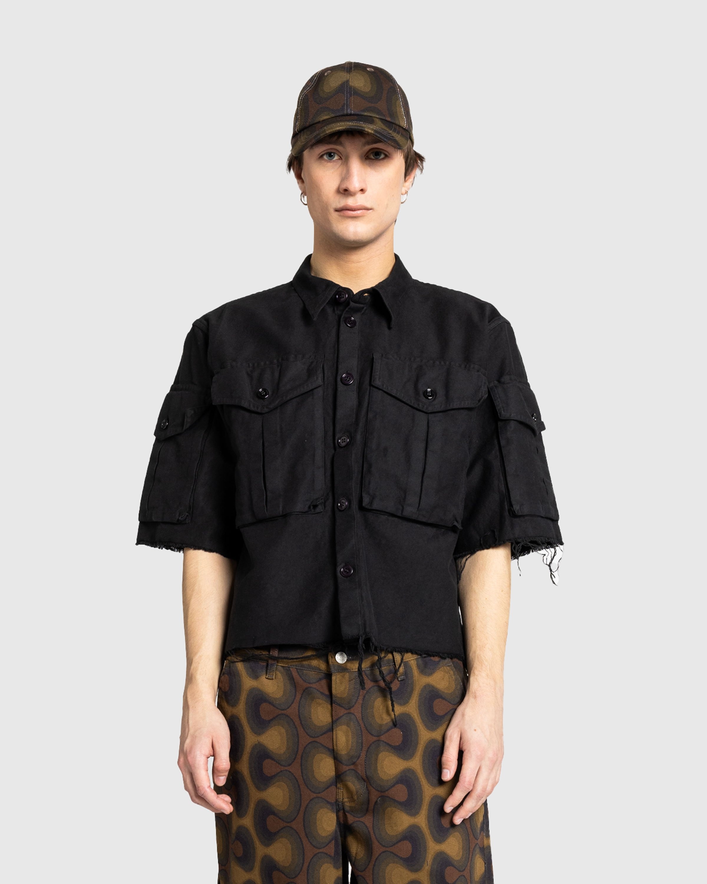 Dries van Noten – Century Cargo Shirt Black - 2