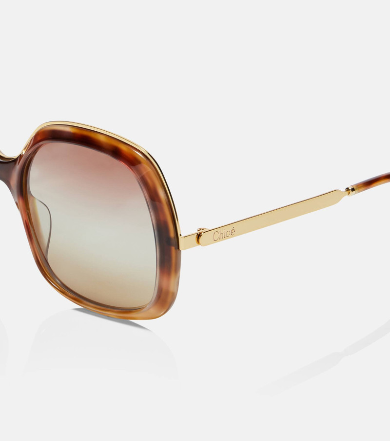 Chloé Aly oversized square sunglasses outlook