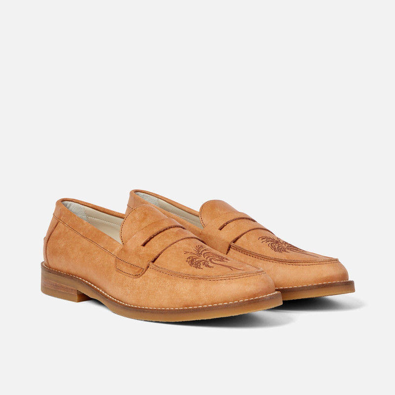 Wilde Natural Palm Tree Penny Loafer - Men's 3