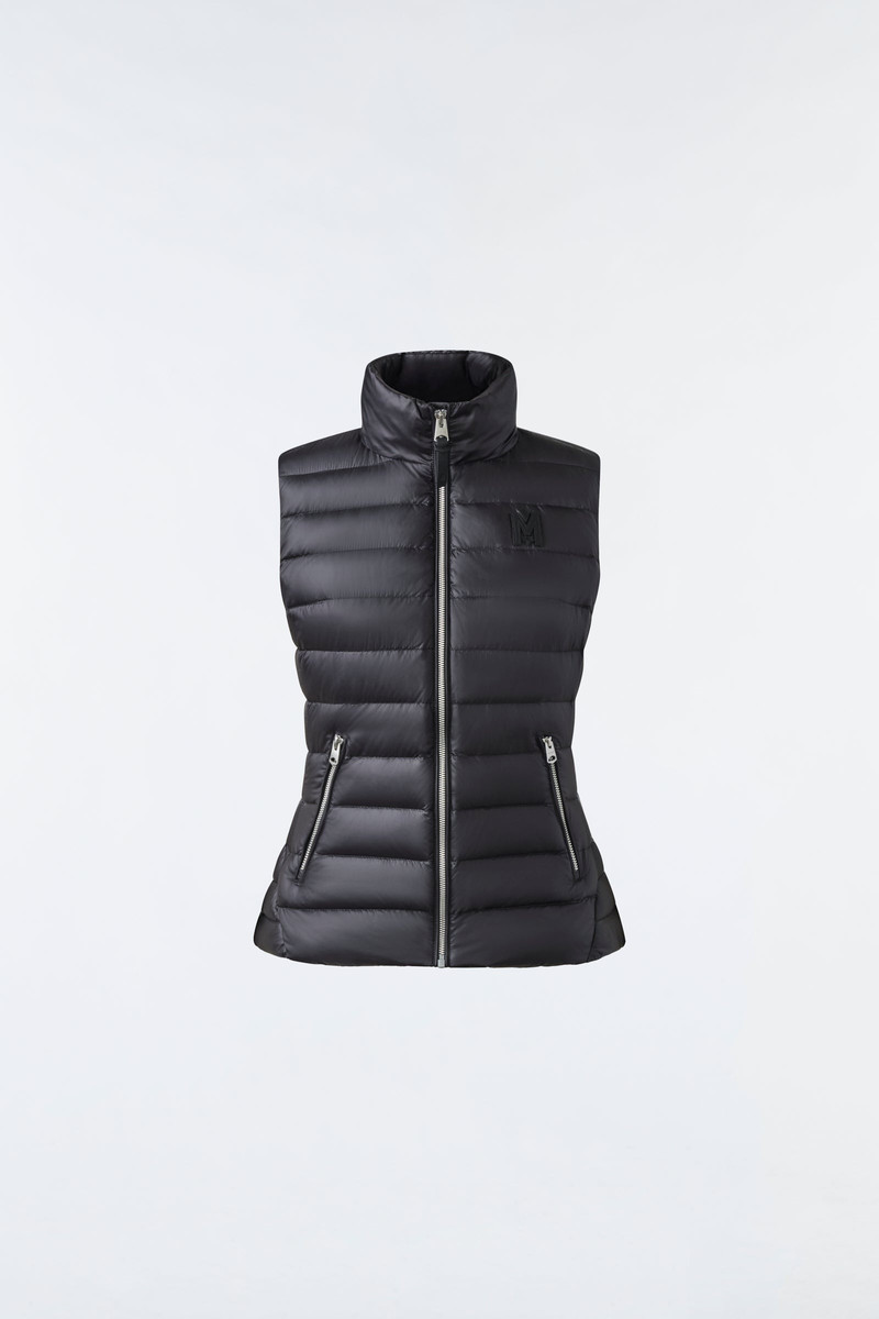 KARLY Recycled E3-Lite down vest with peplum 1