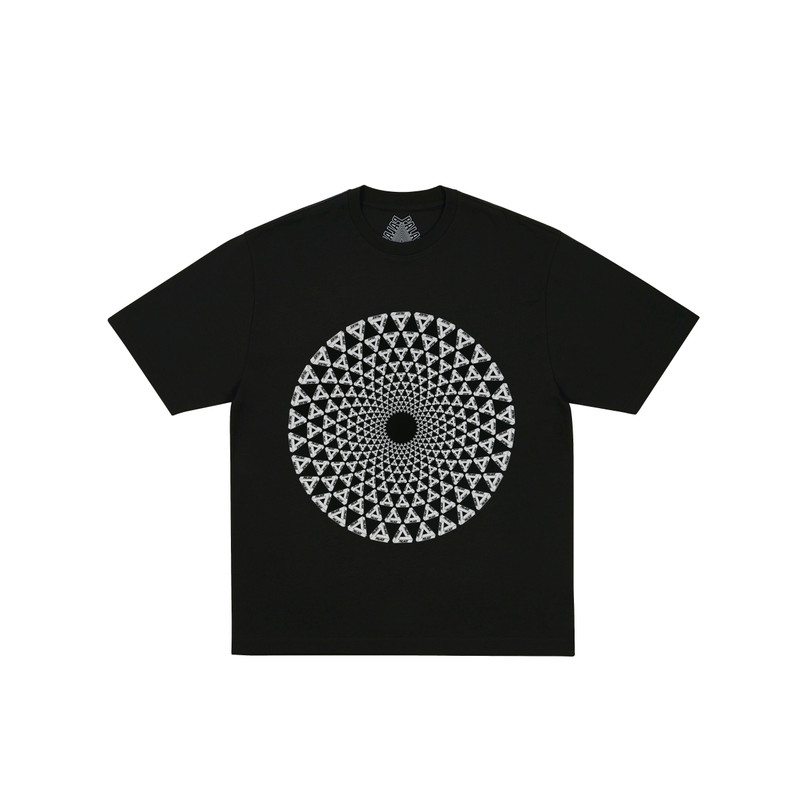 SWIRLY T-SHIRT BLACK 1