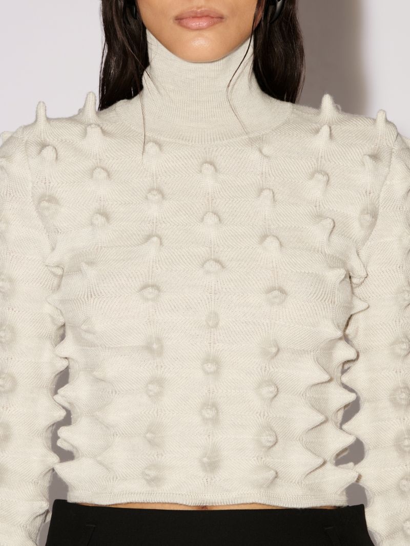 CROPPED SPIKES TURTLENECK - 6