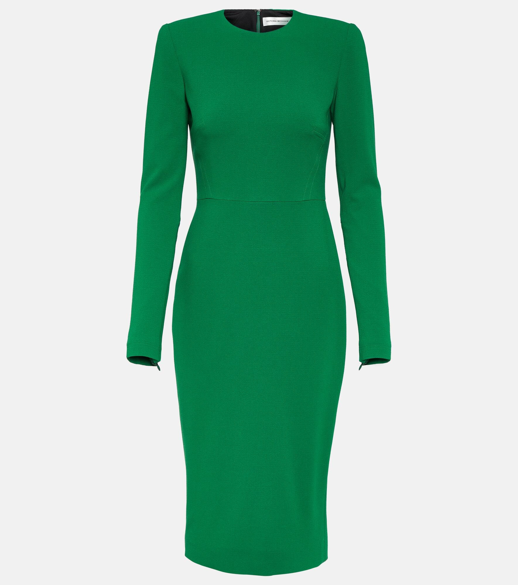 Victoria Beckham Wool-blend midi dress | mytheresa | REVERSIBLE