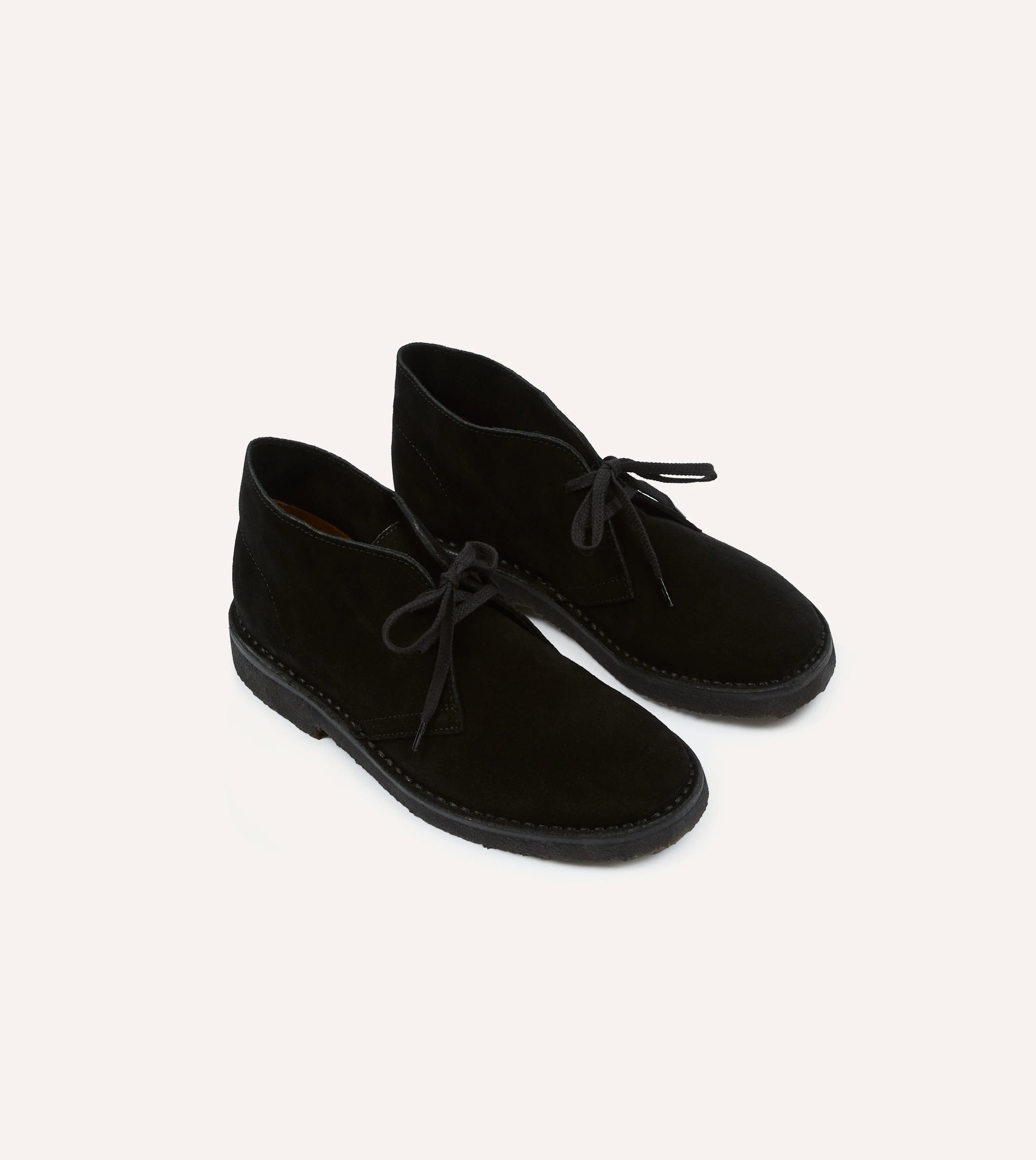 Drake's by A. Levine Clifford Desert Boot Black Suede - 1
