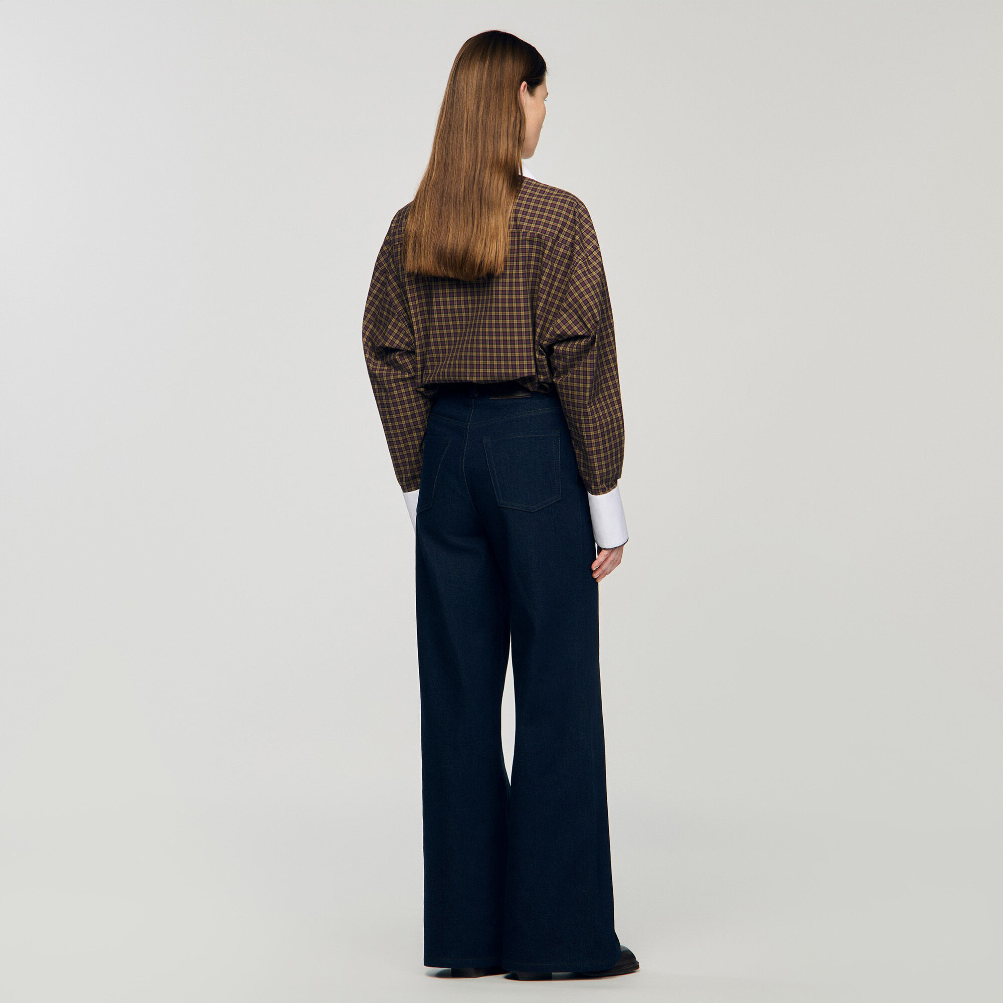 WIDE-LEG RAW JEANS - 5
