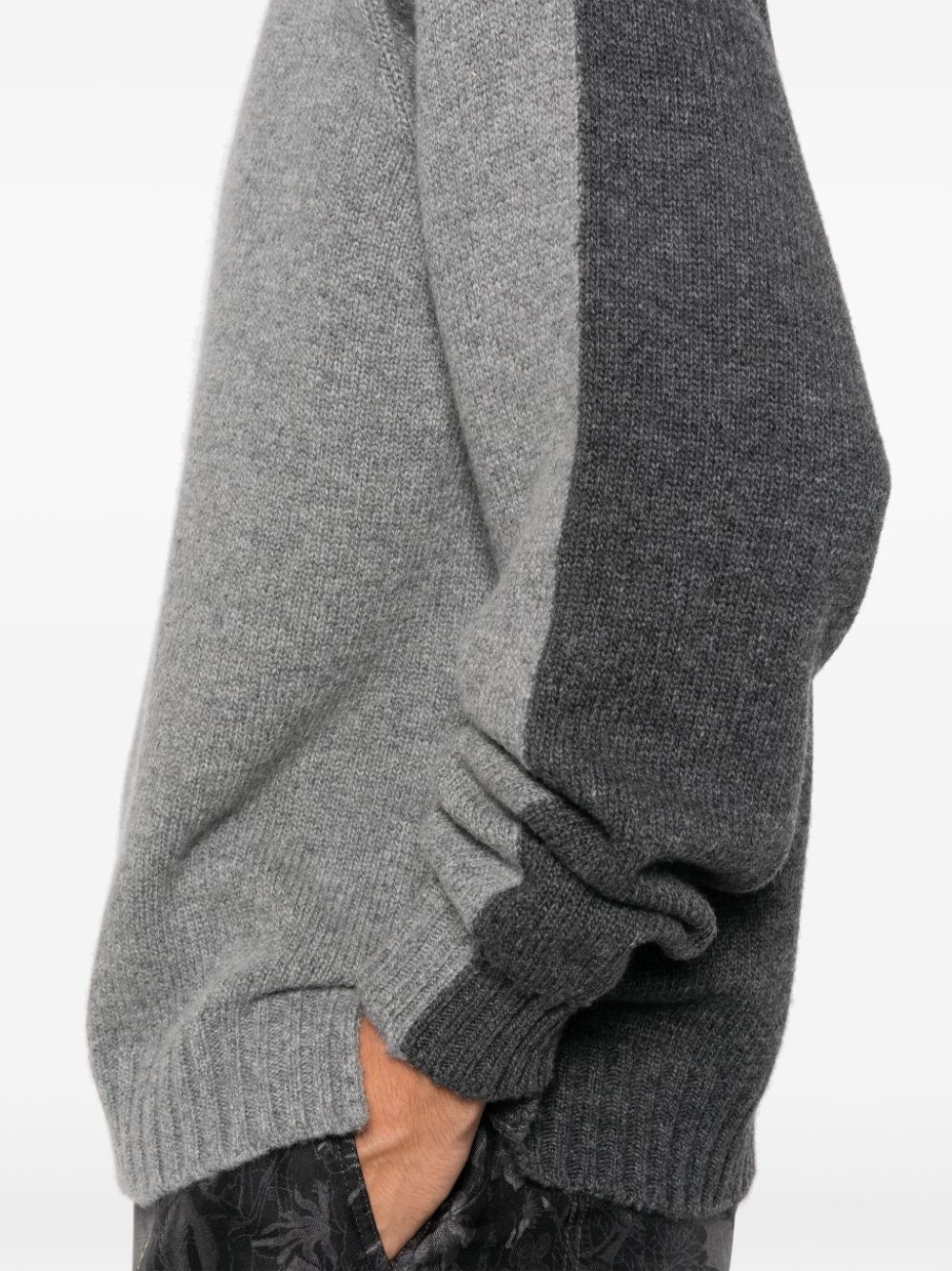 two-tone sweater - 5