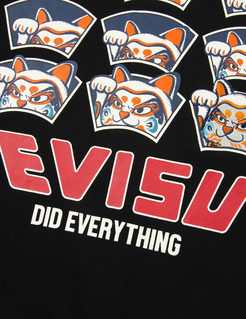 “FORTUNE CAT HIDE-AND-SEEK” PRINT HOODED SWEATSHIRT 8