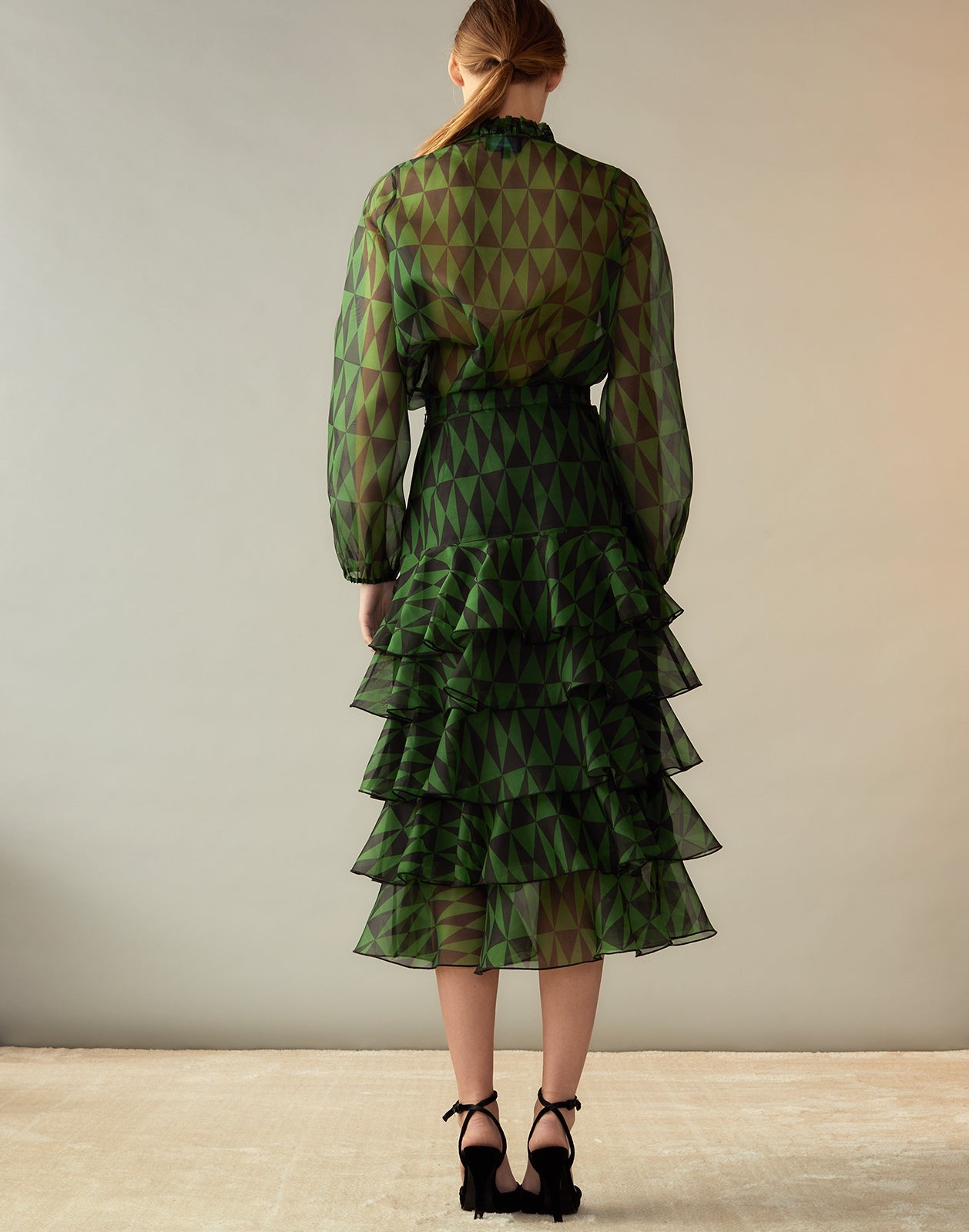 Evergreen Silk Organza Skirt - 6