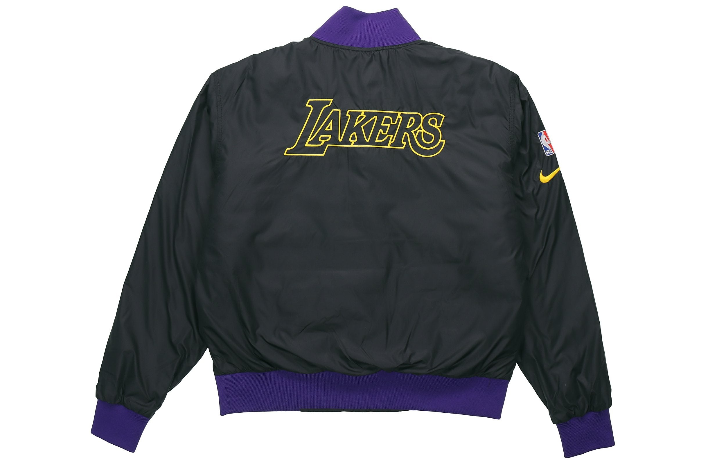 Nike NBA Los Angeles Lakers Basketball Sports Logo Jacket Purple DB4787-010 - 2