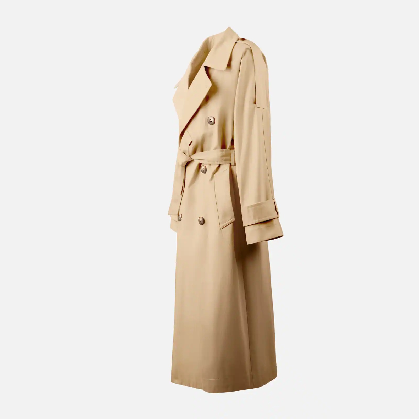 Trench coat in gabardine - 3