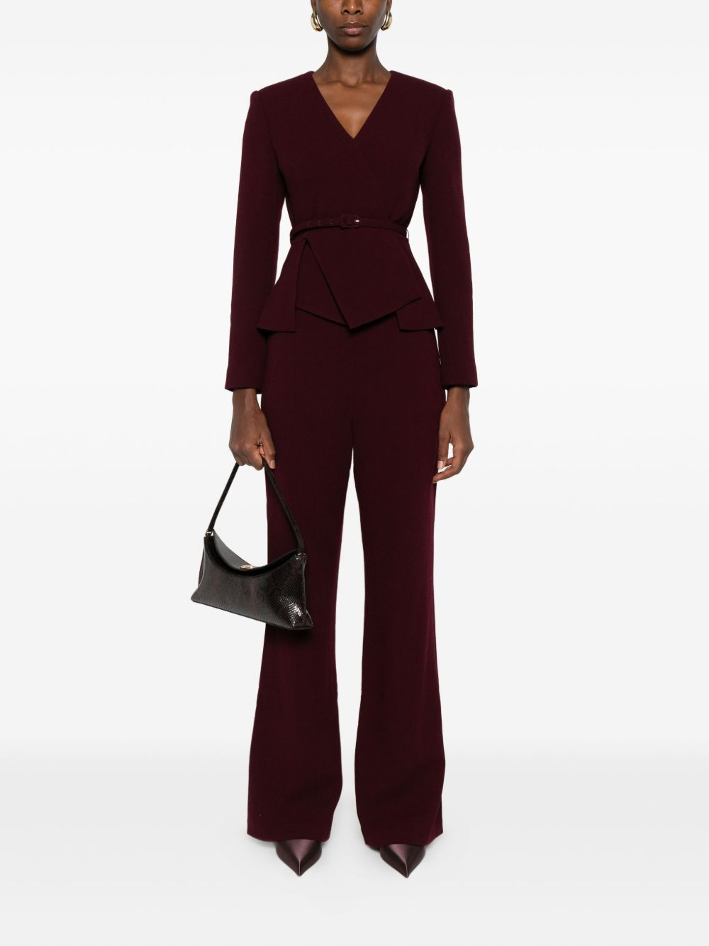 pocket-detail flared trousers - 2
