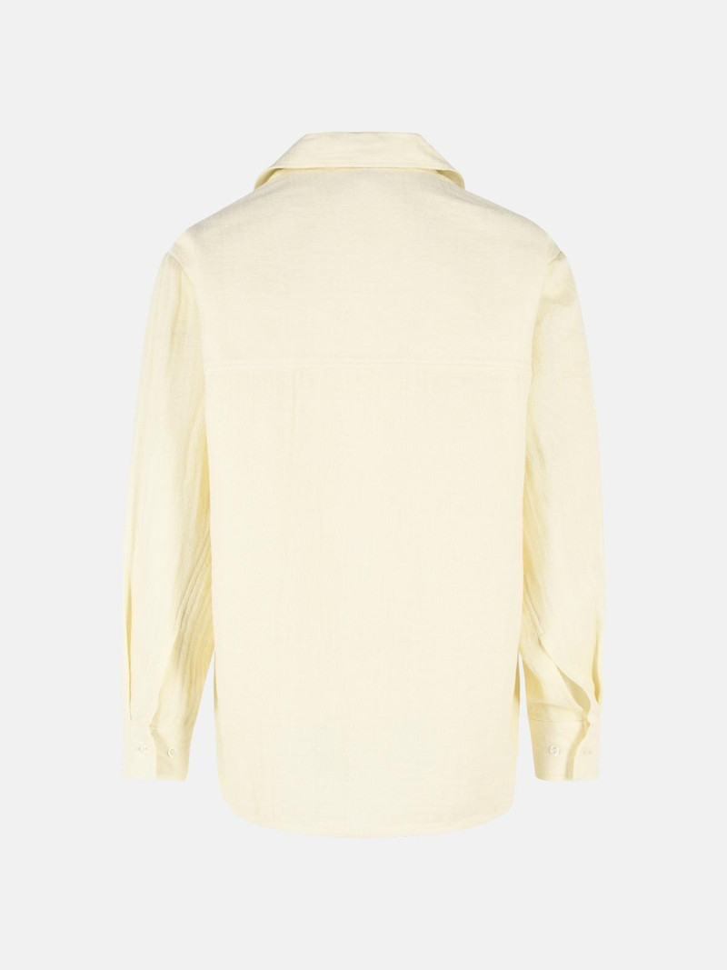 Séfr 'WES' ECRU COTTON AND LINEN SHIRT outlook