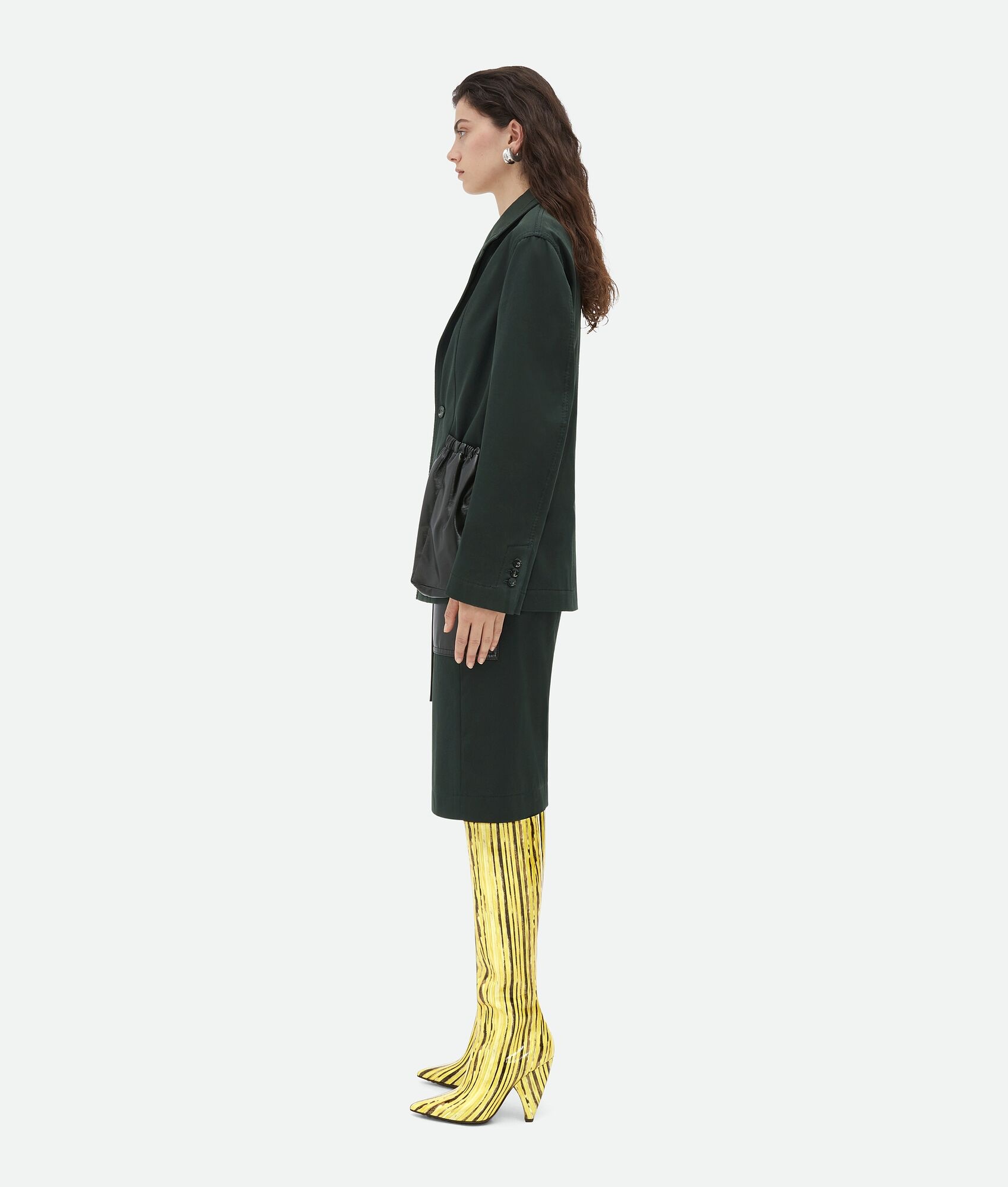 Cotton Twill Jacket With Leather Pockets - 2