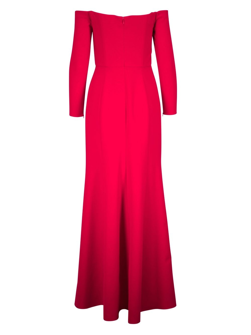 draped off-shoulder gown - 2