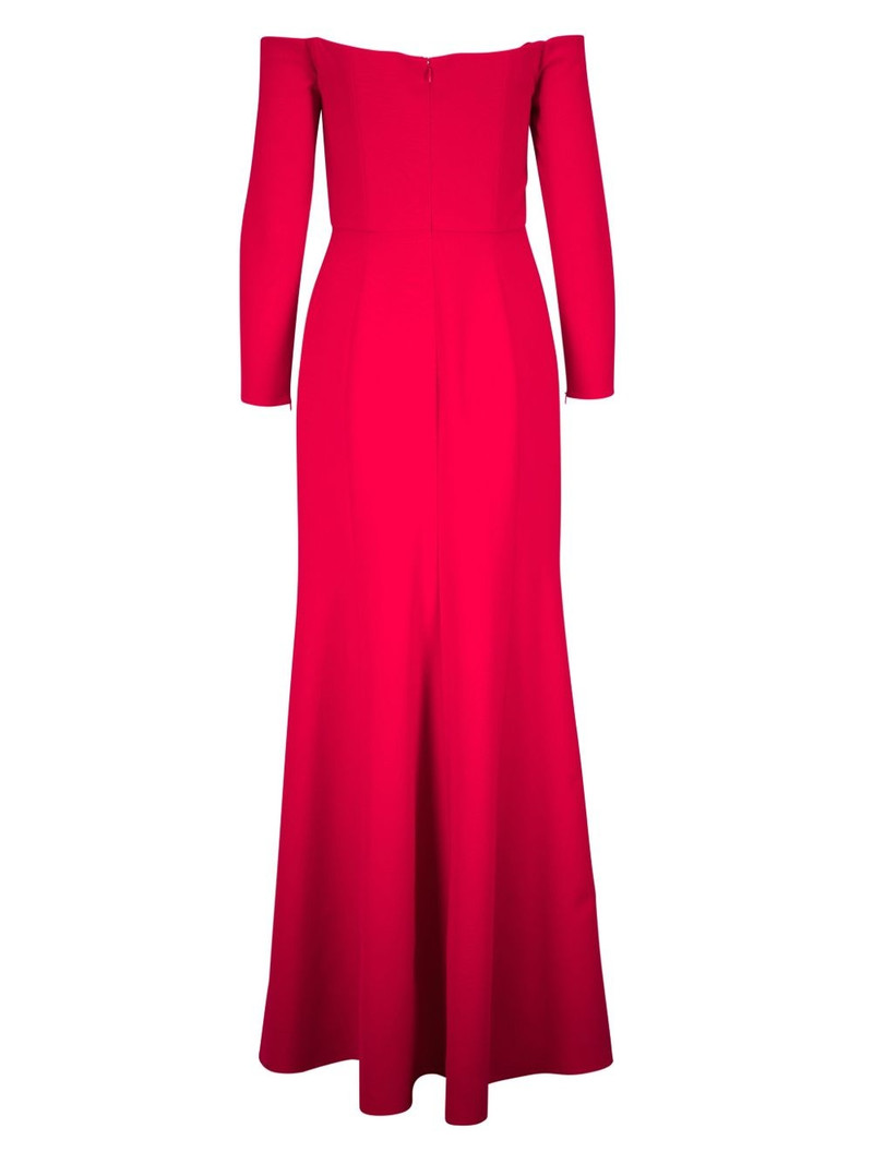 sequin off the shoulder prom dress Ashley Lauren - 11112 Off Shoulder Sequin Gown 22 / Baby Pink